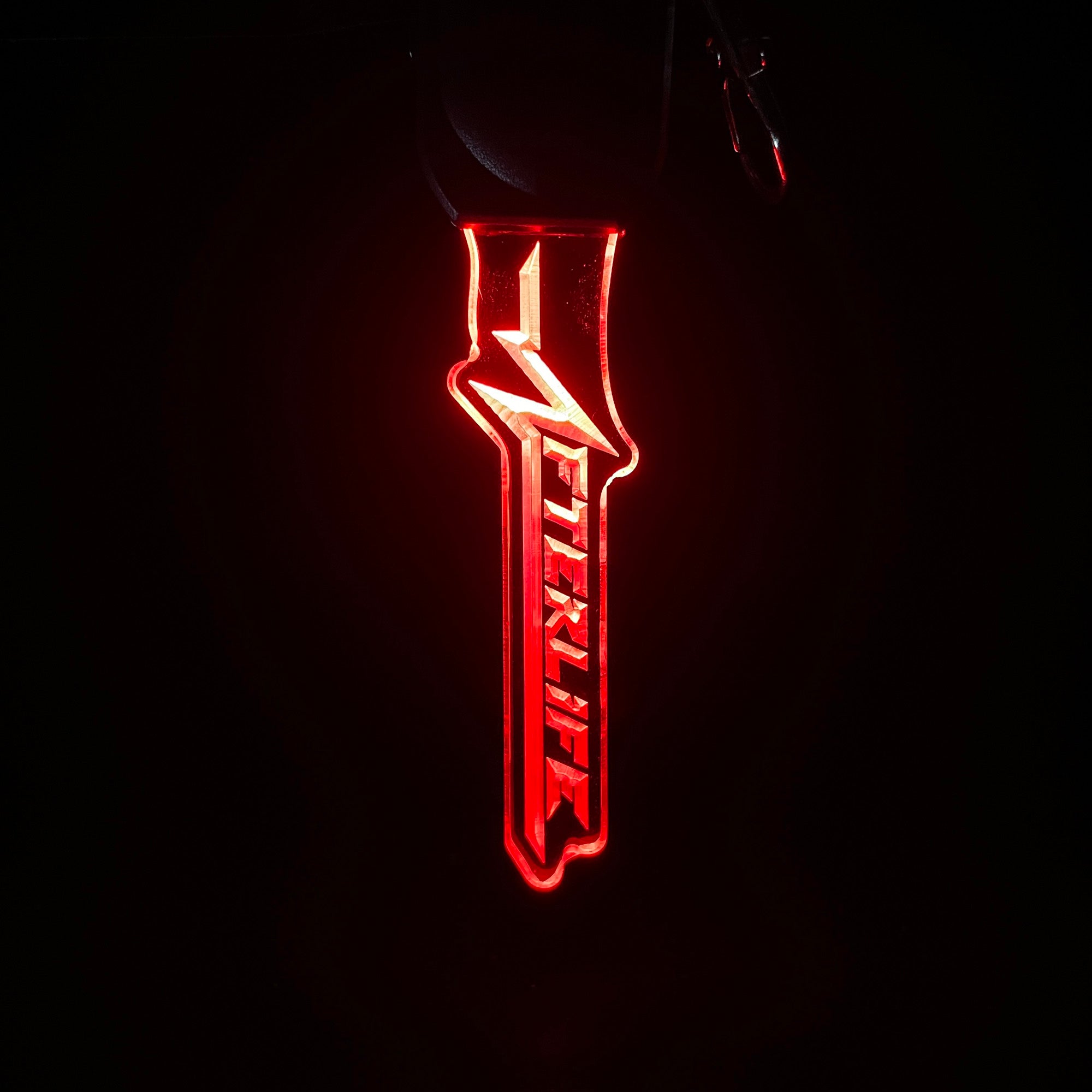 Cyberpunk Afterlife LED Light Acrylic Keychain , Christmas Tree Decor