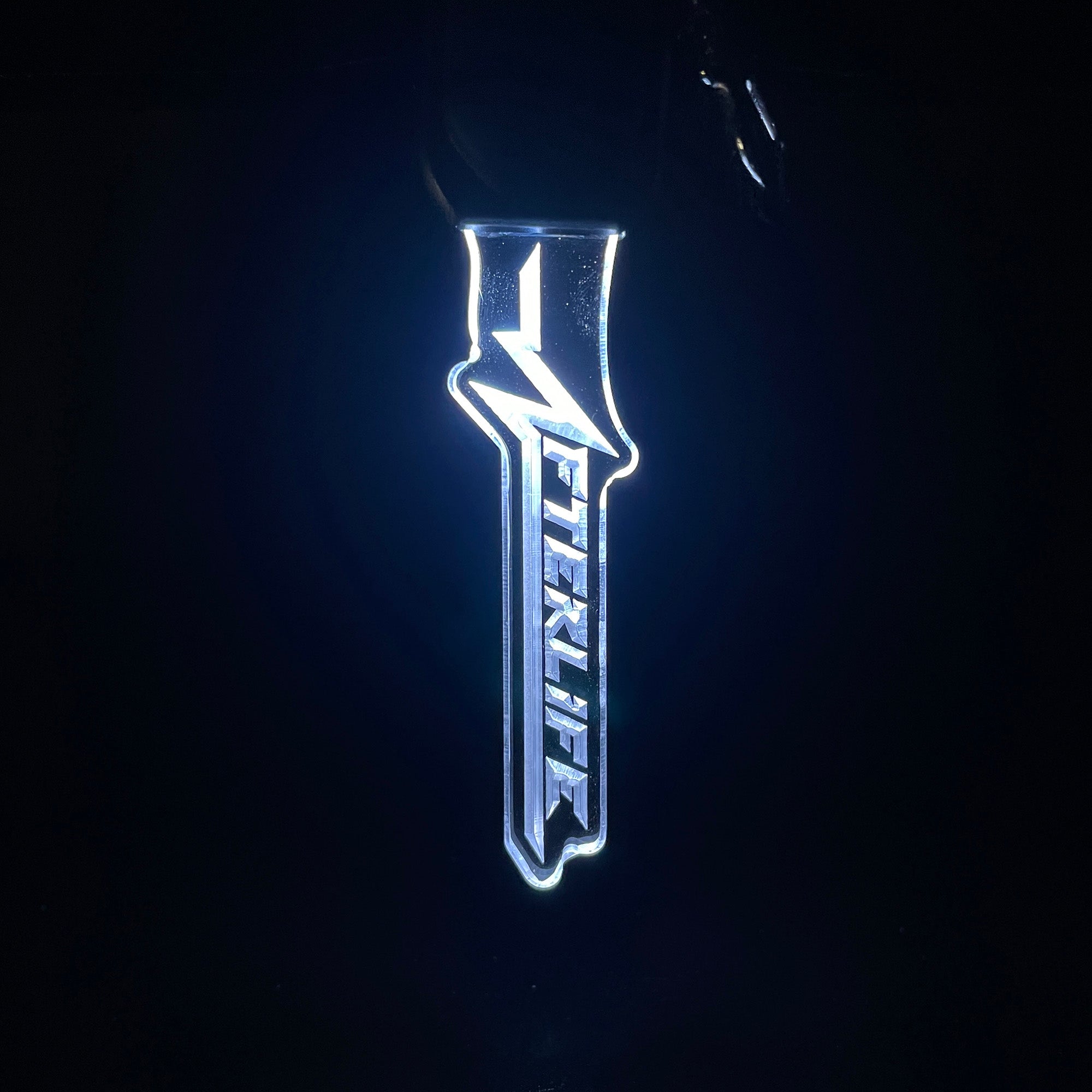 Cyberpunk Afterlife LED Light Acrylic Keychain , Christmas Tree Decor