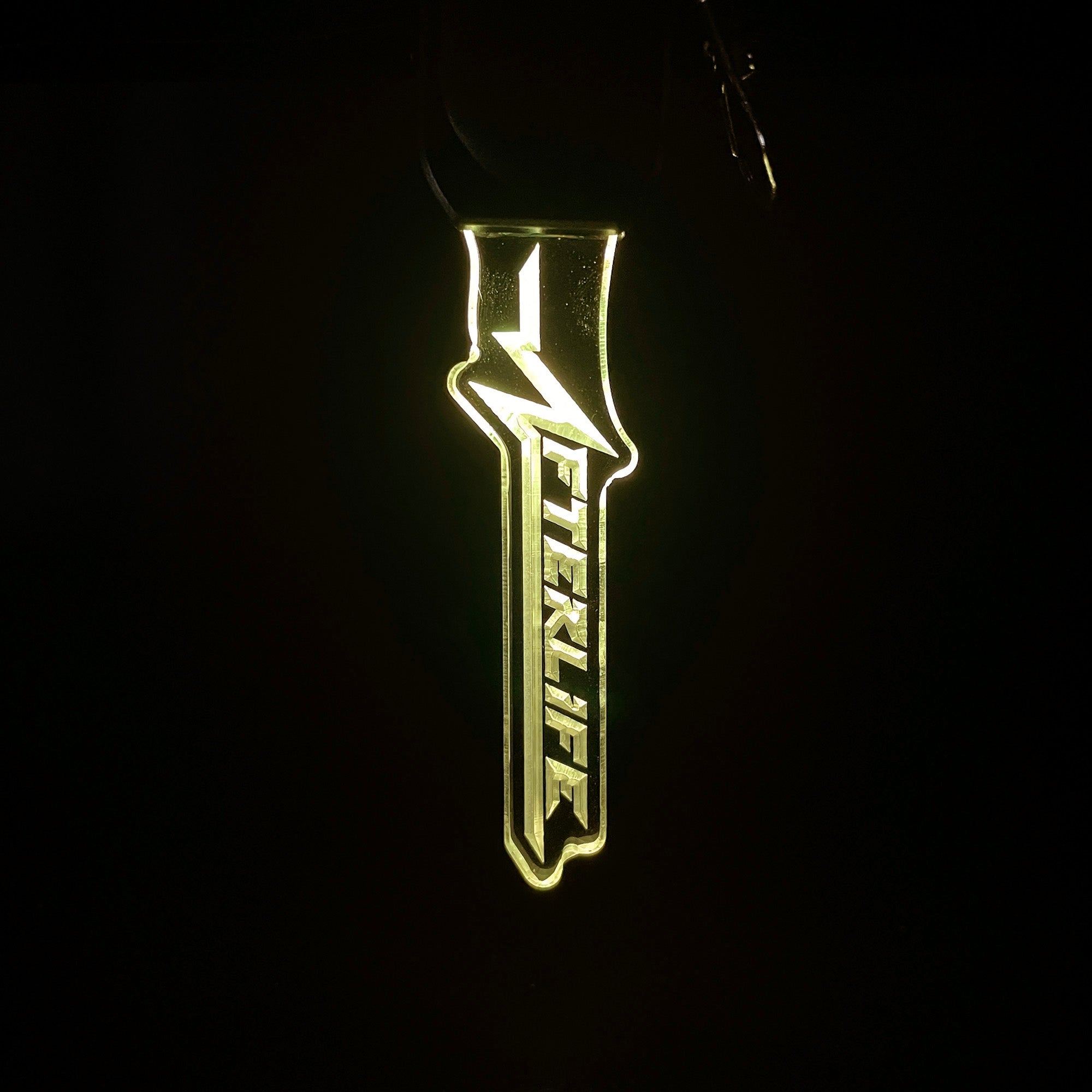 Cyberpunk Afterlife LED Light Acrylic Keychain , Christmas Tree Decor
