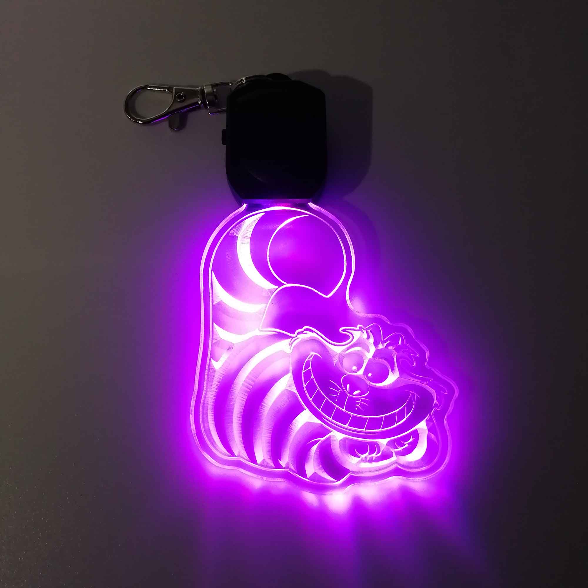 Cheshire Cat LED Light Acrylic Keychain