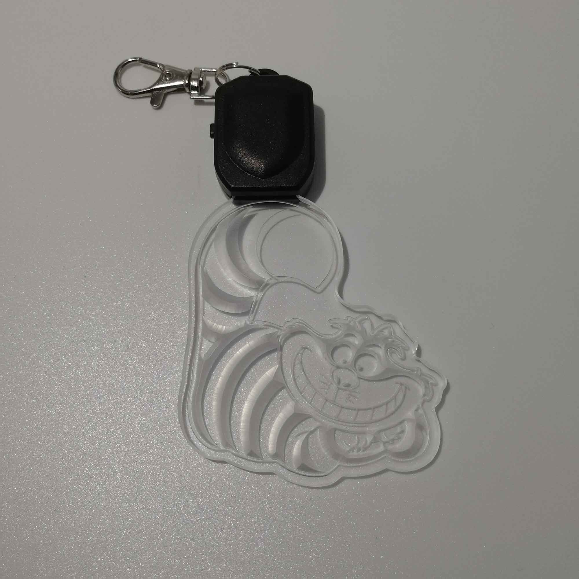 Cheshire Cat LED Light Acrylic Keychain