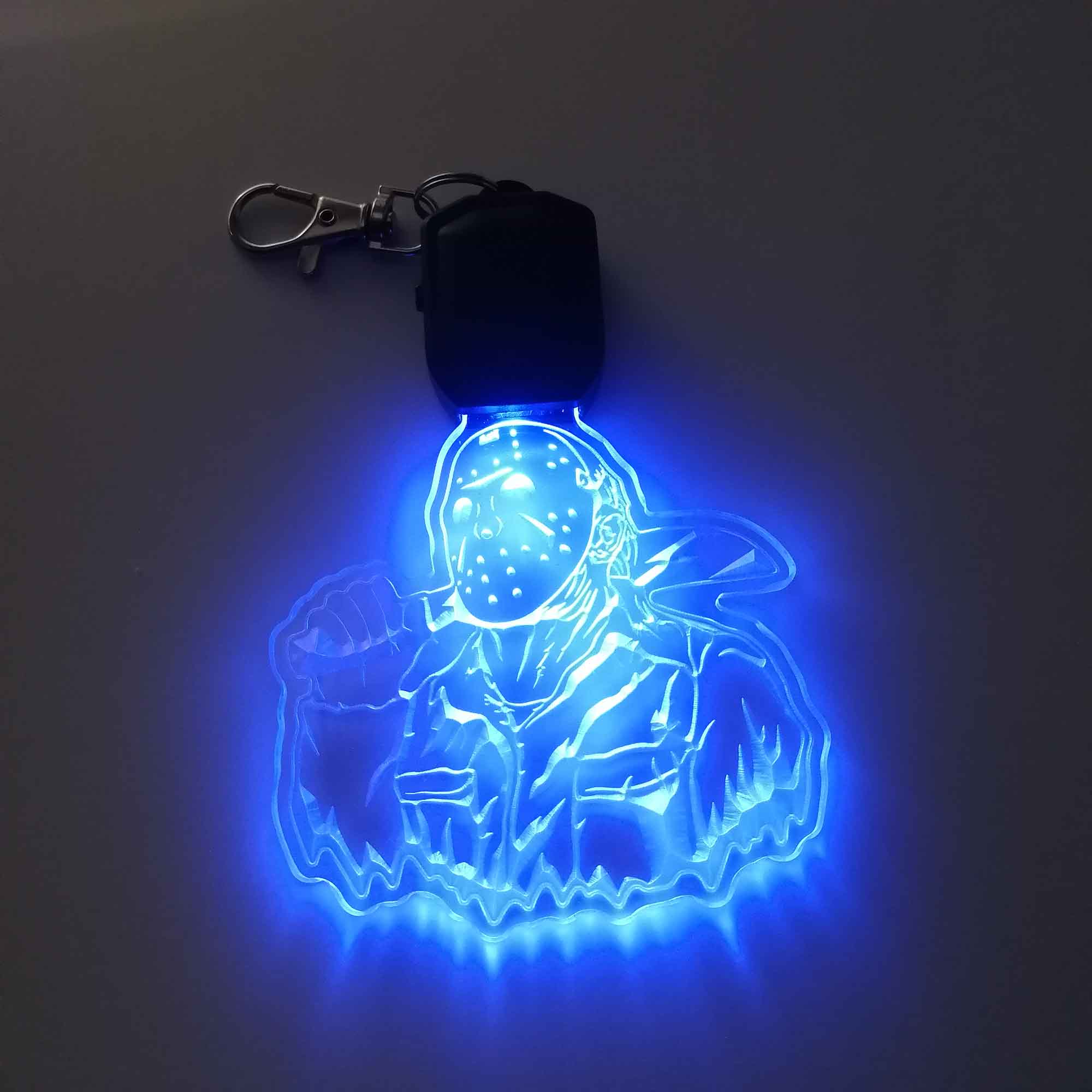 Jason Friday Halloween LED Light Acrylic Keychain