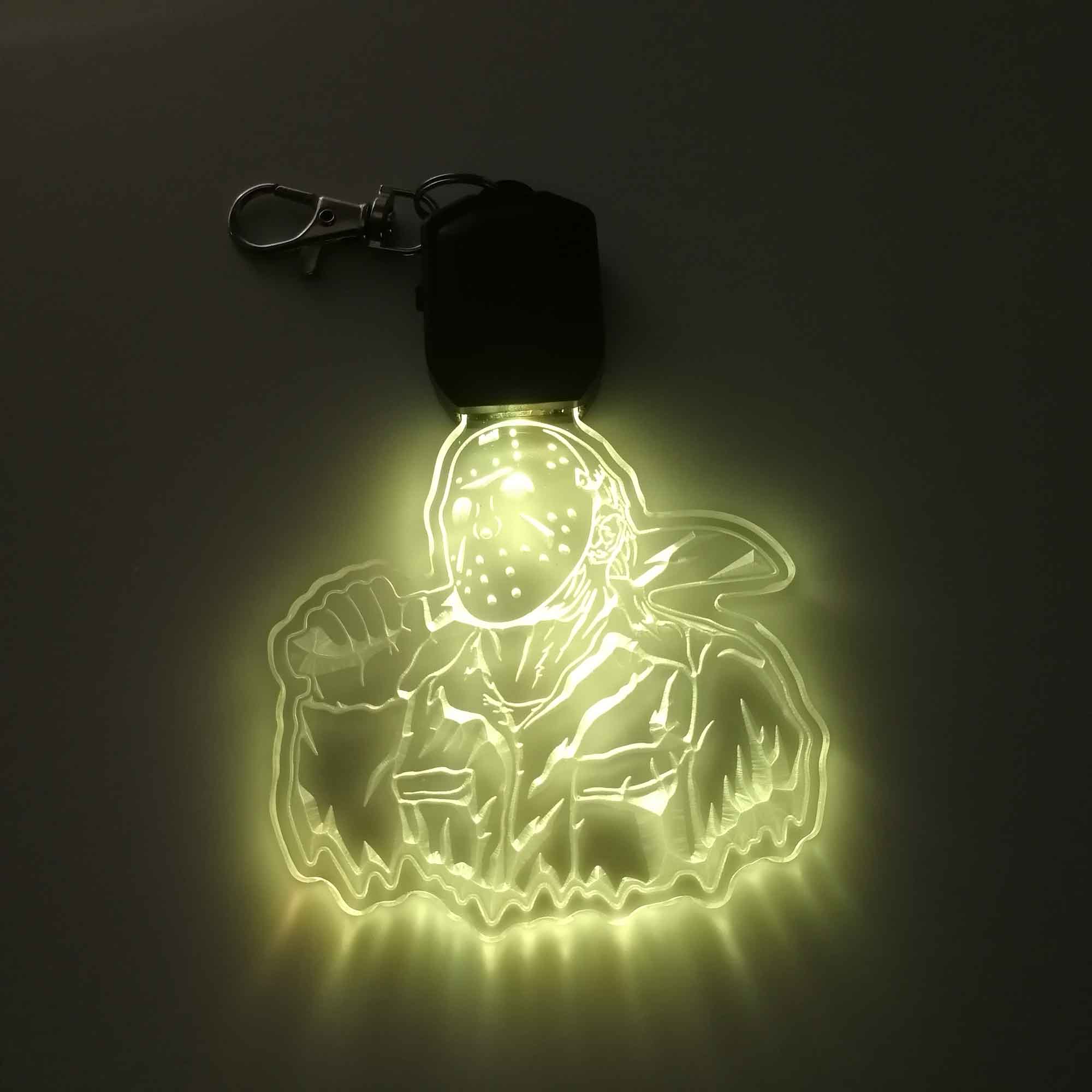 Jason Friday Halloween LED Light Acrylic Keychain