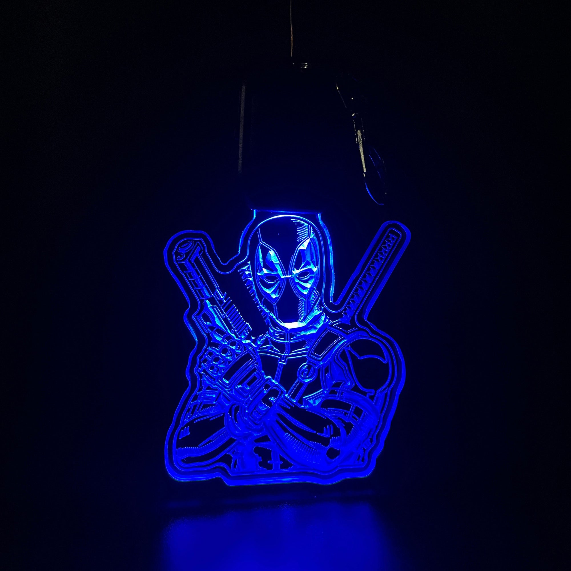 Deadpool LED Light Acrylic Keychain