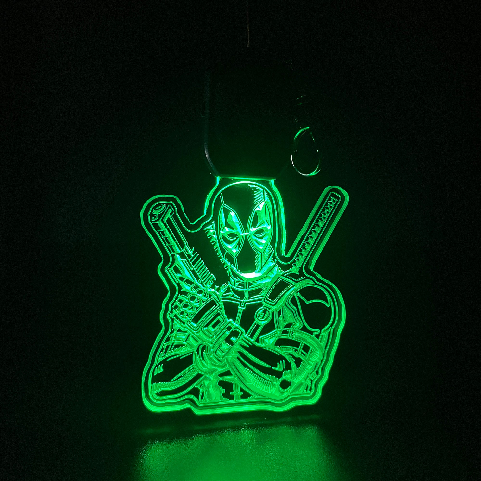 Deadpool LED Light Acrylic Keychain