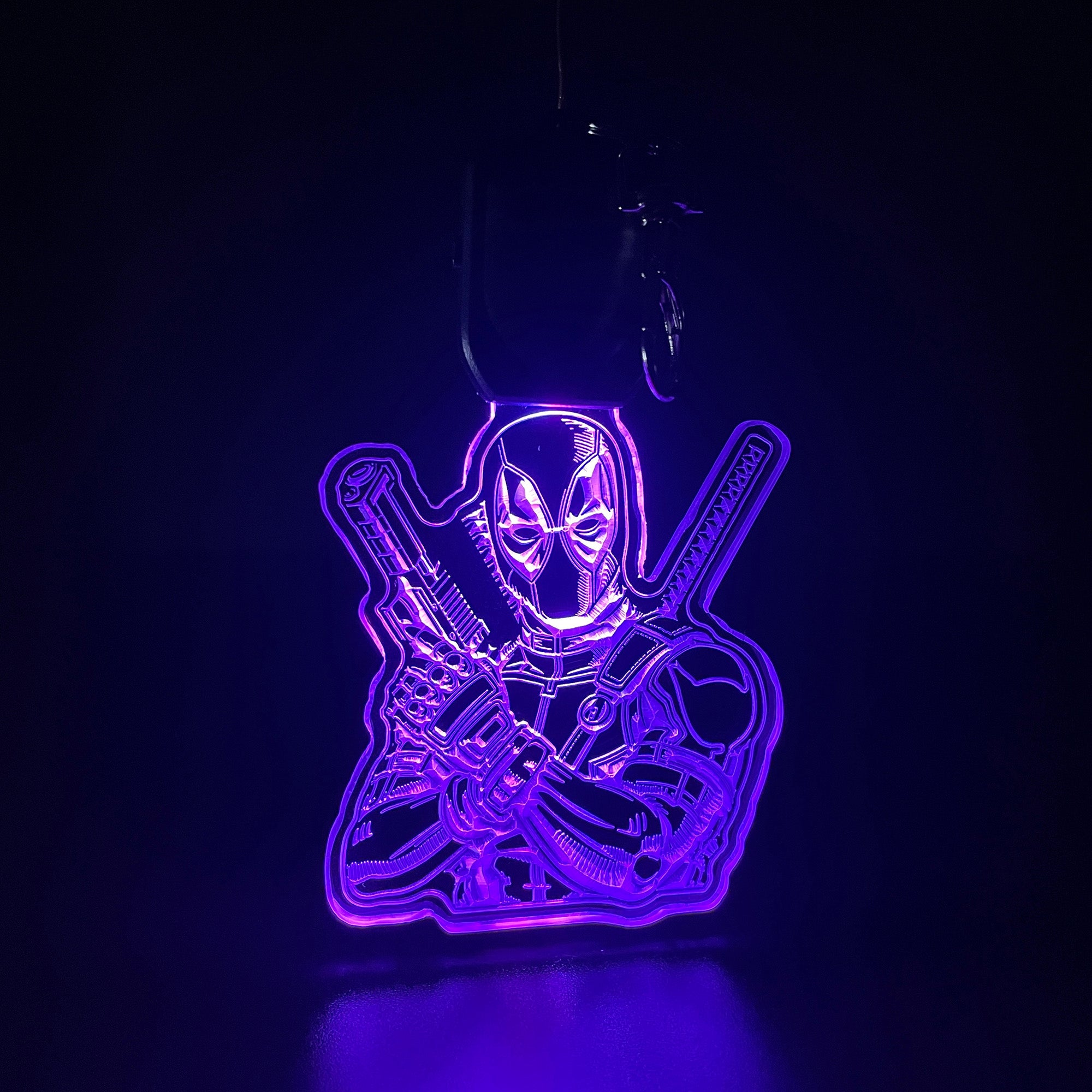 Deadpool LED Light Acrylic Keychain