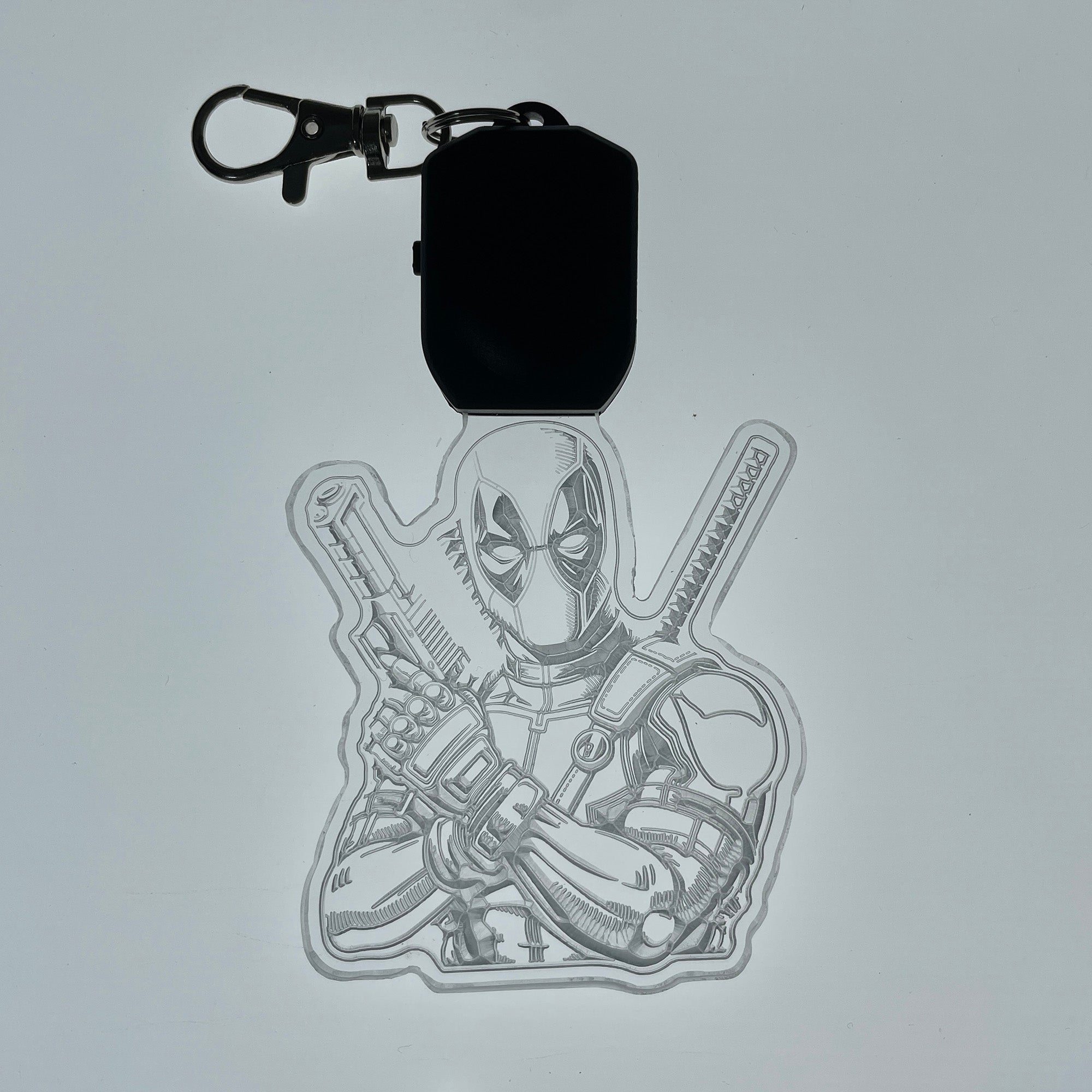 Deadpool LED Light Acrylic Keychain