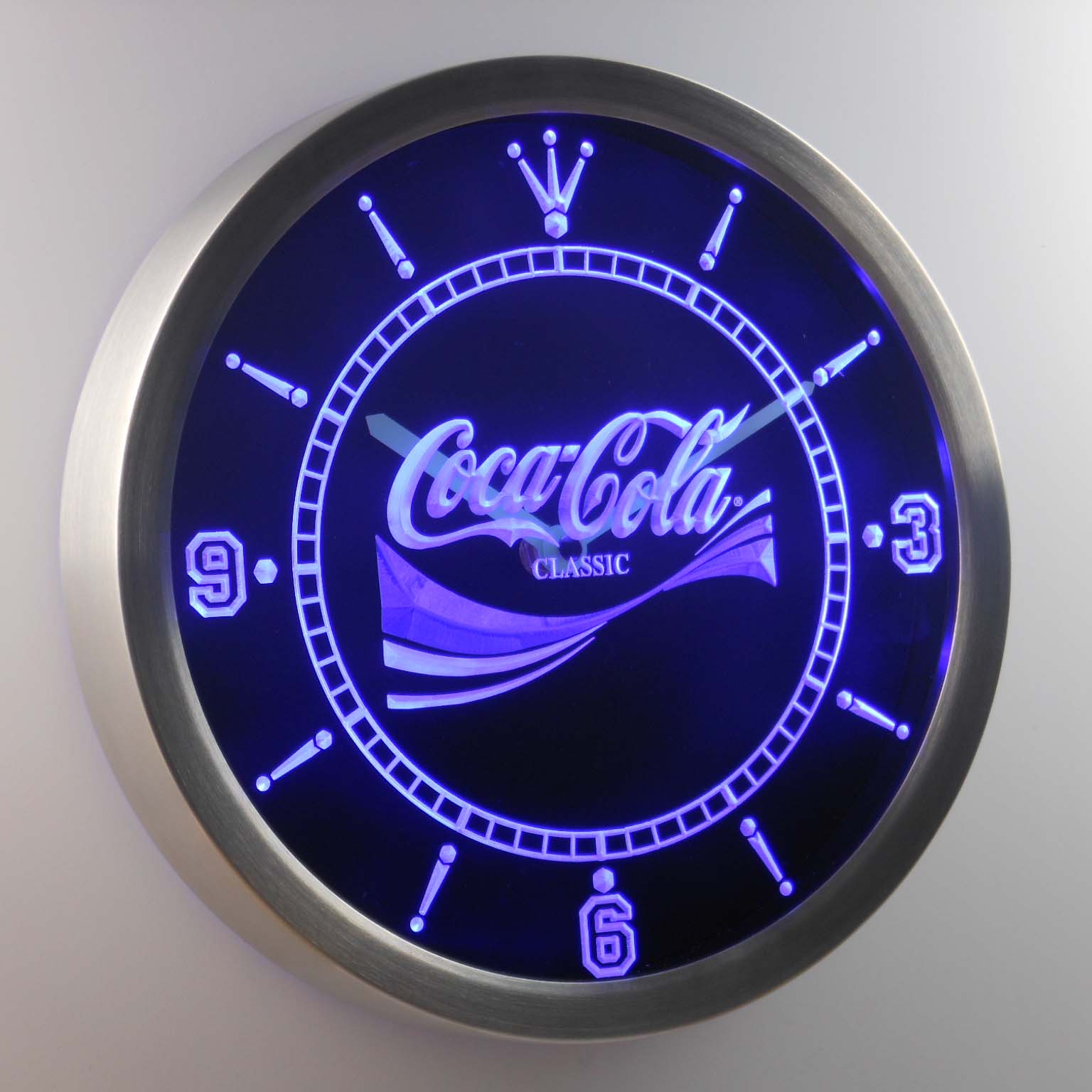 Coca Cola Classic Logo Neon Sign LED Clock