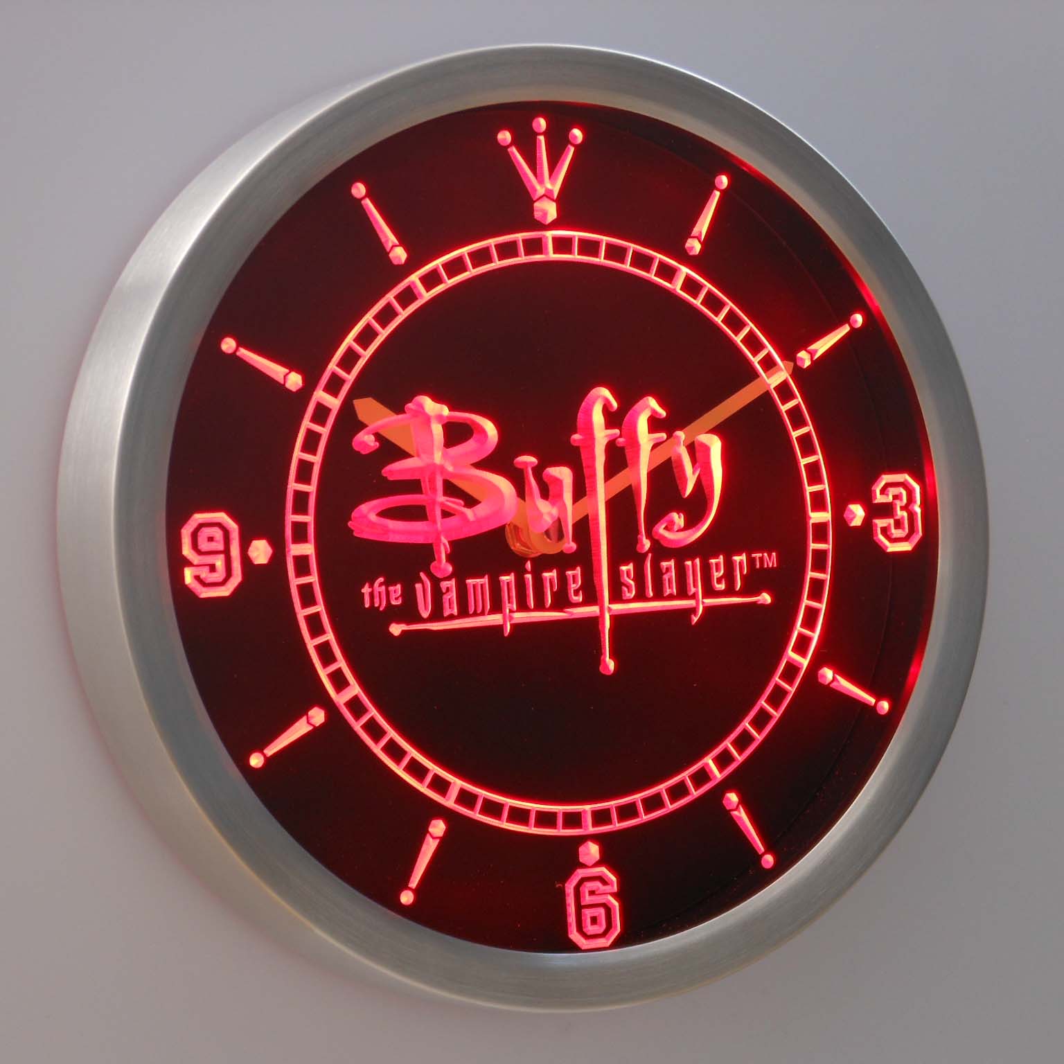 Buffy the Vampire Slayer Neon Sign LED Clock