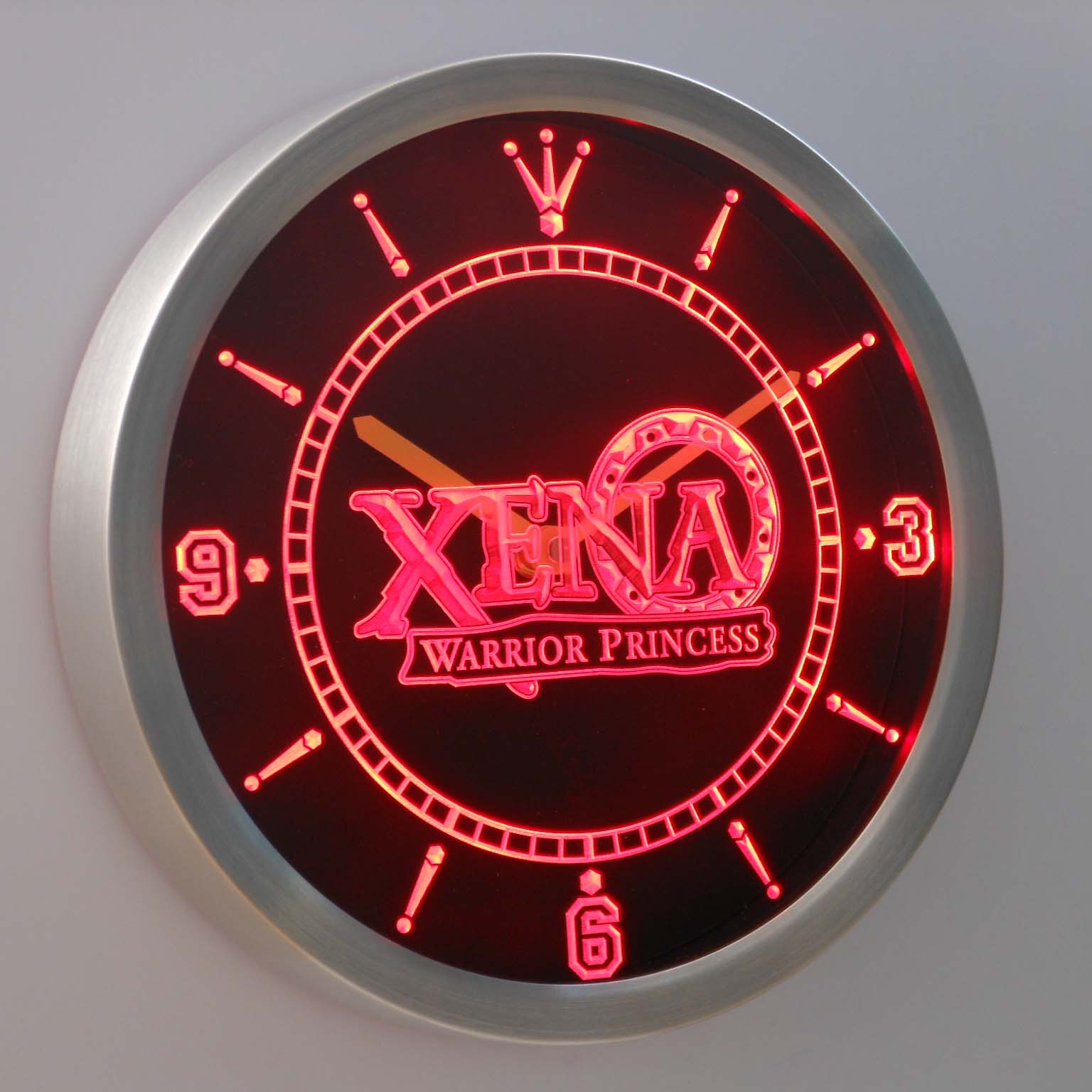 Xena Warrior Princess Neon Sign LED Clock