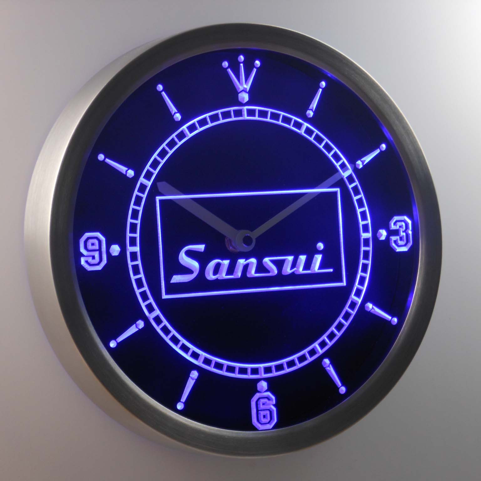 Sansui Home Theater Audio System Neon Sign LED Clock