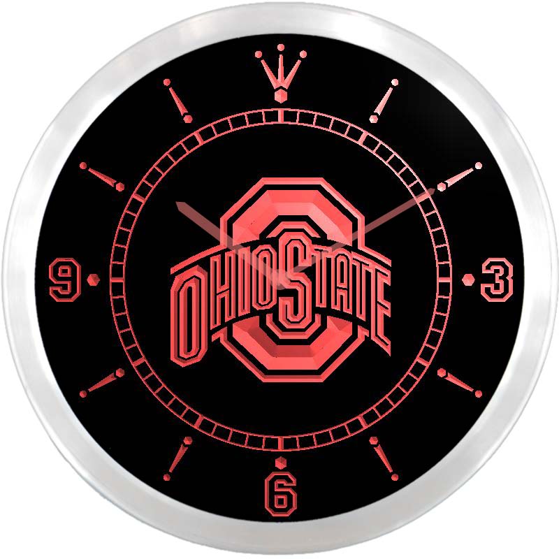 Ohio State Buckeyes Locker OSU eon Sign Wall Clock LED Wall Clock
