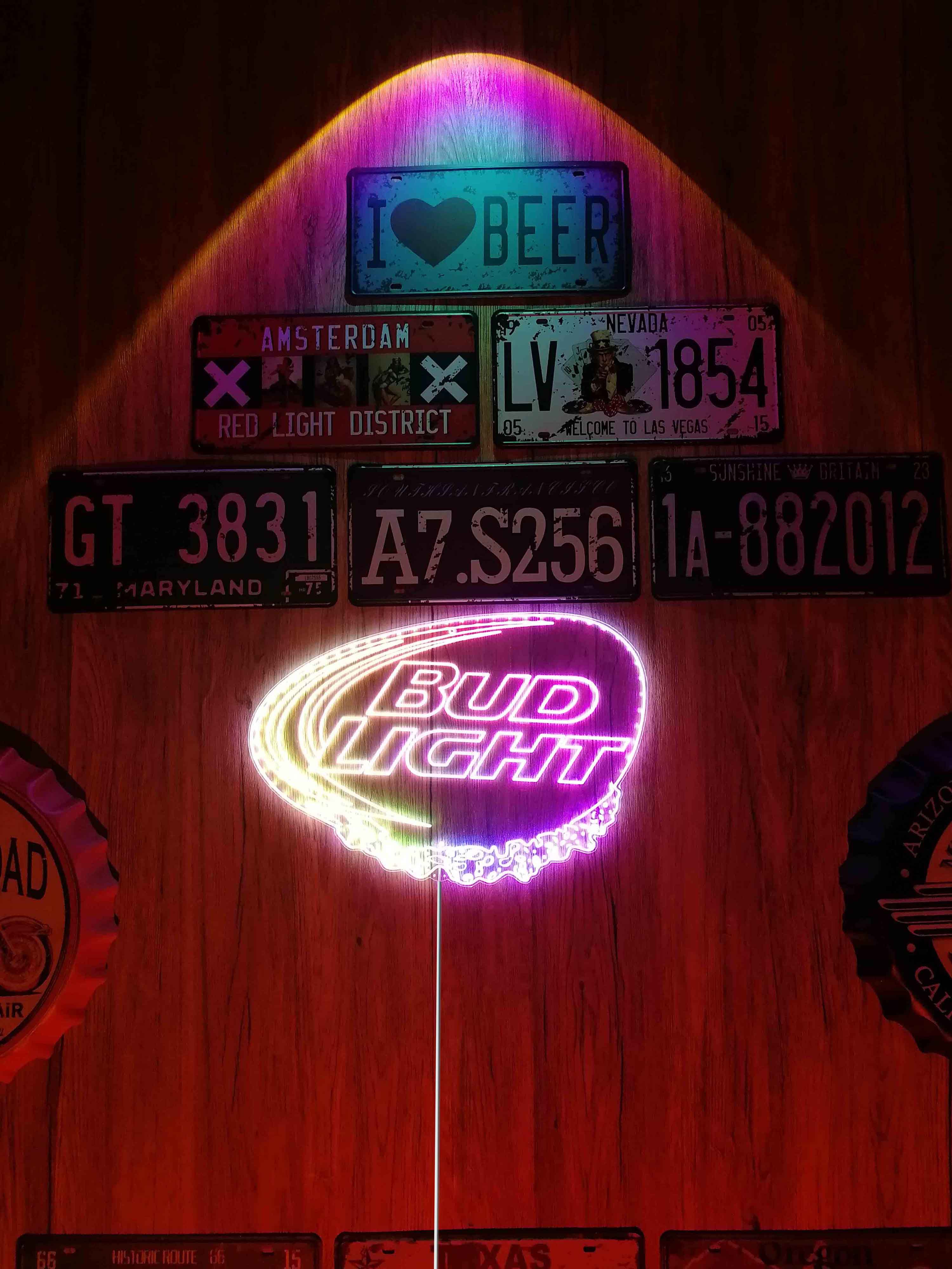 Bud Light Dynamic RGB Edge Lit LED Sign