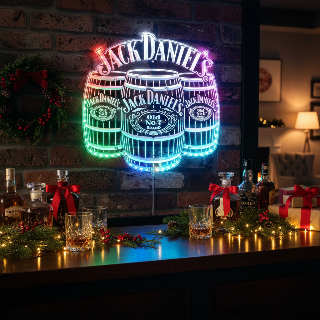 Jack Daniels Dynamic RGB Edge Lit LED Sign | ledlabcave Jack Daniels Dynamic RGB Edge Lit LED Sign | ledlabcave
