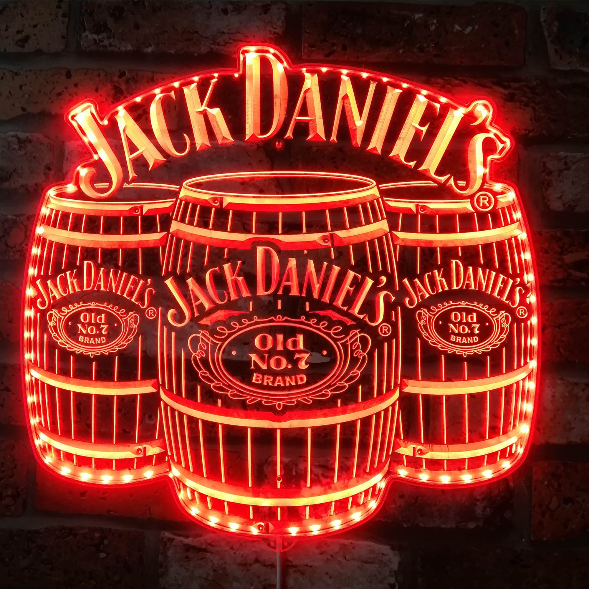 Jack Daniel's Old No.7 Bar RGB Edge Lit LED Sign
