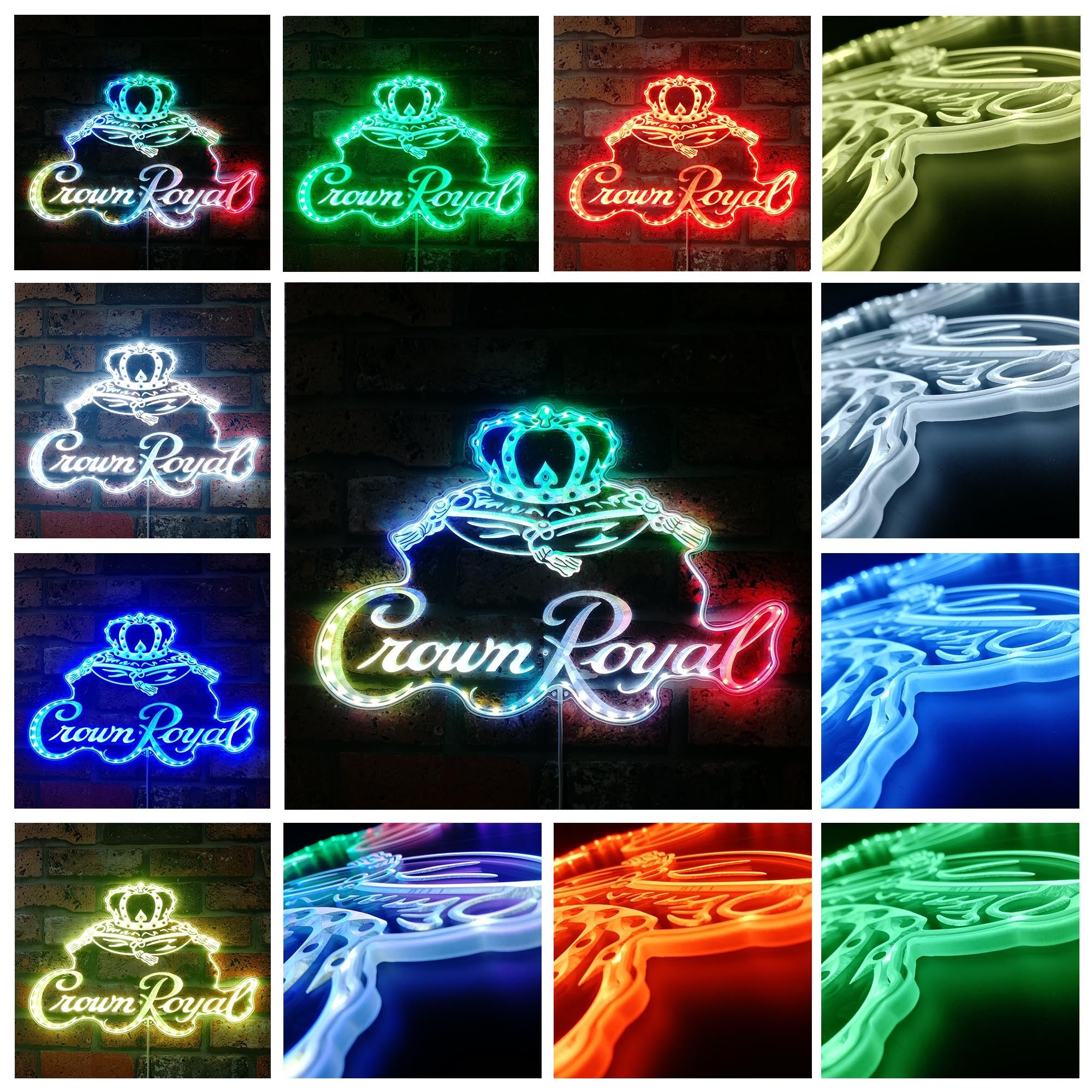 Crown Royal Dynamic RGB Edge Lit LED Sign