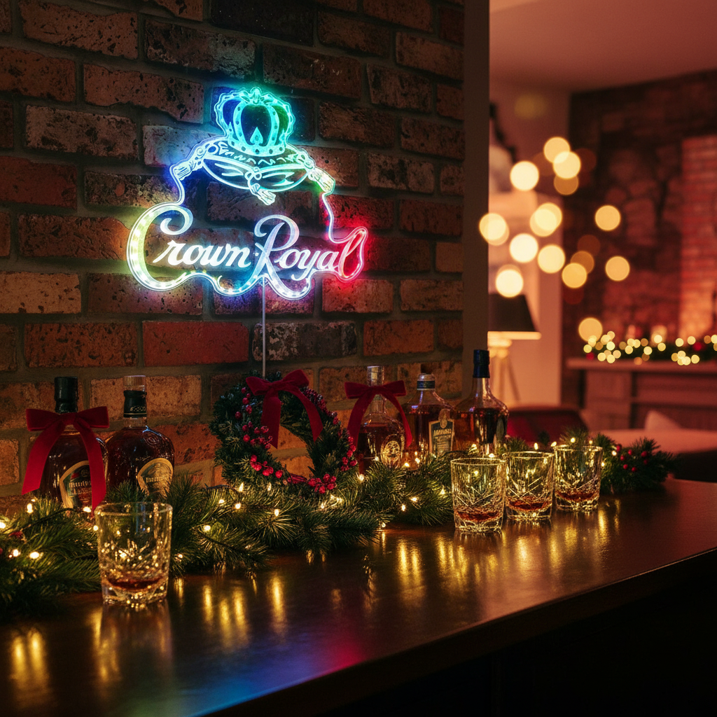 Crown Royal Neon RGB Edge Lit LED Sign