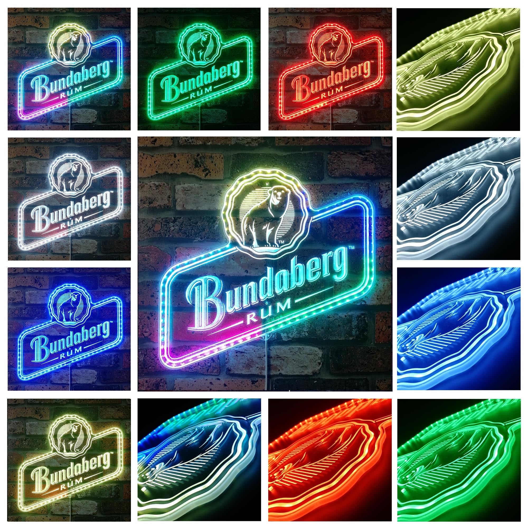 Bundaberg Rum Dynamic RGB Edge Lit LED Sign