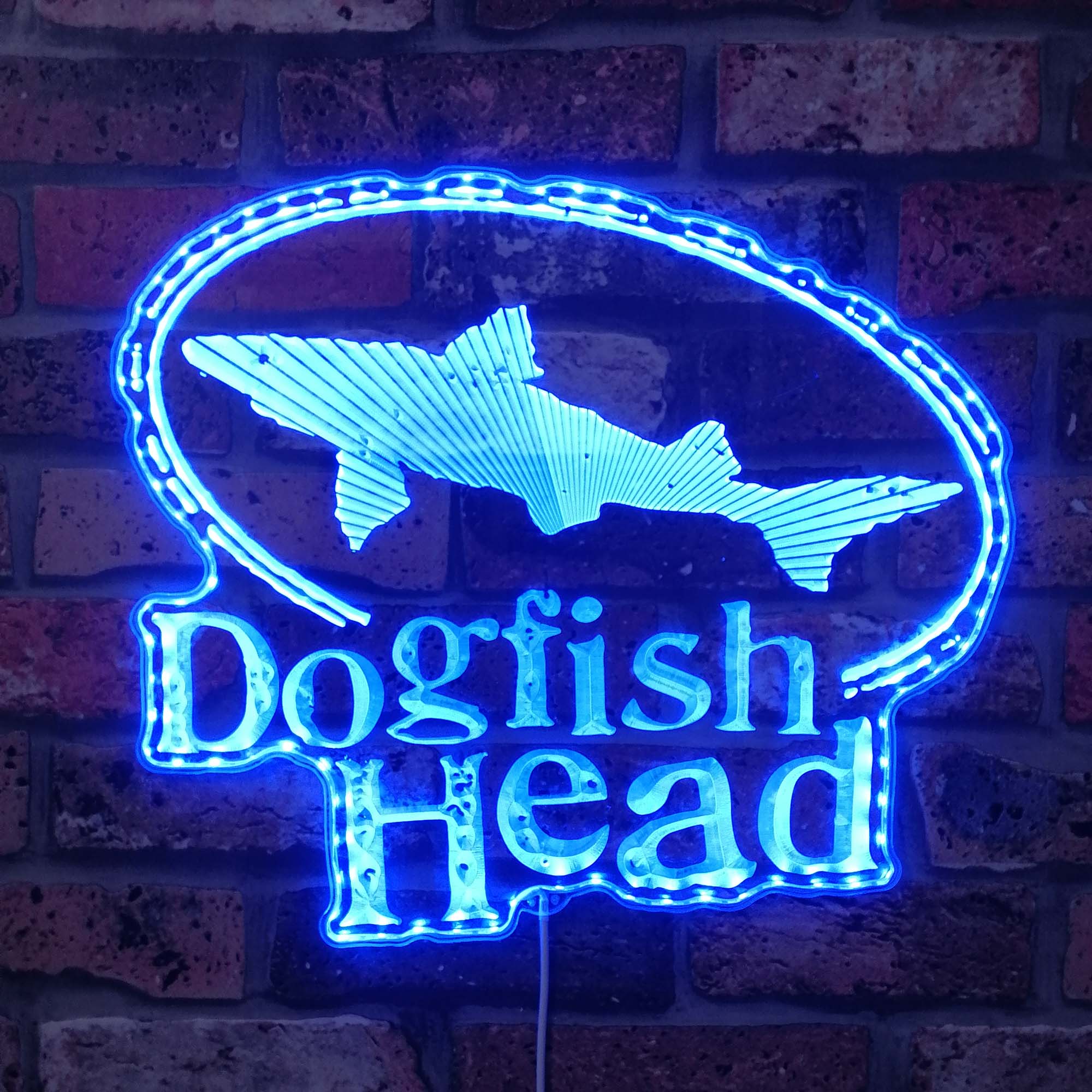 Dogfish Head Brewery Dynamic RGB Edge Lit LED Sign