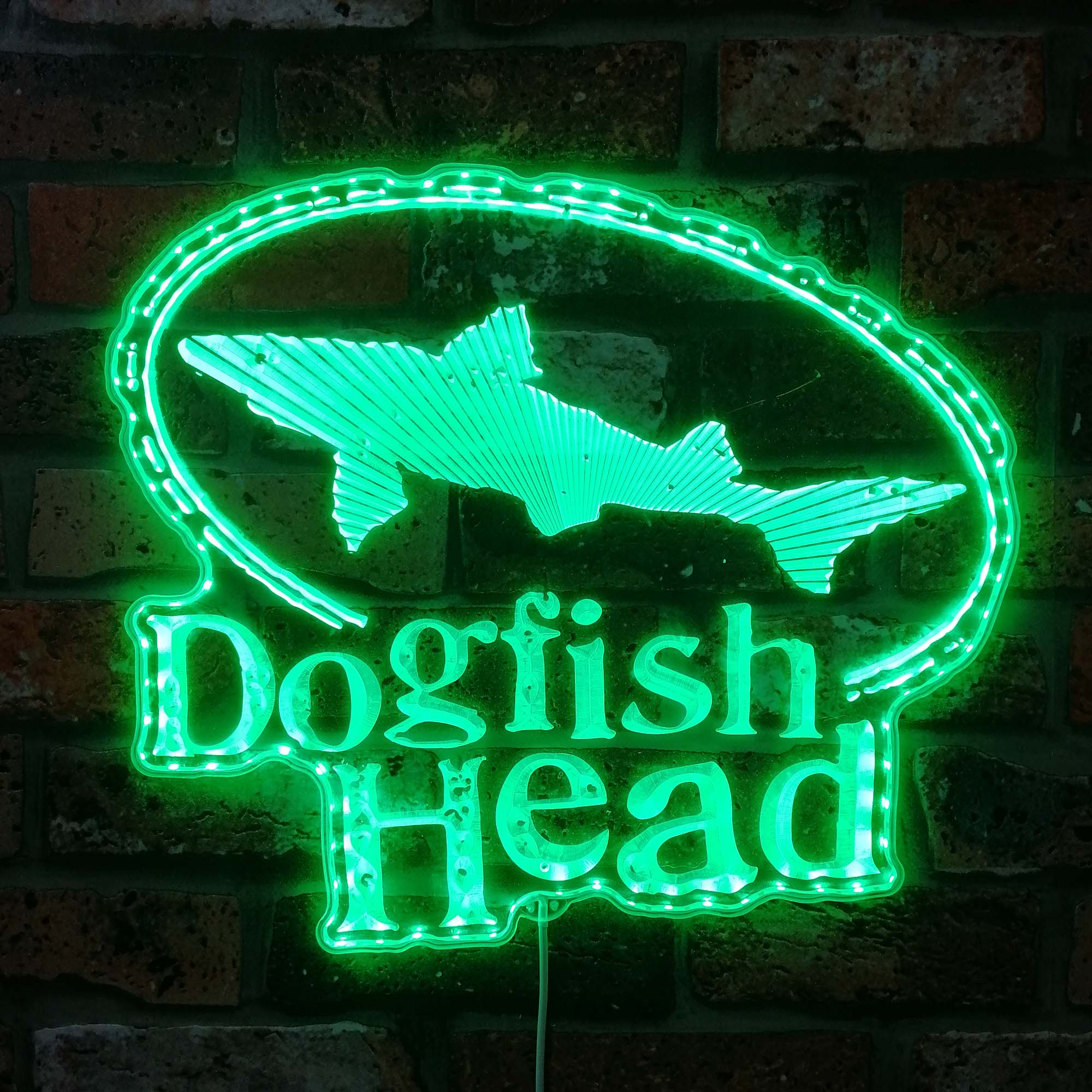 Dogfish Head Brewery Dynamic RGB Edge Lit LED Sign