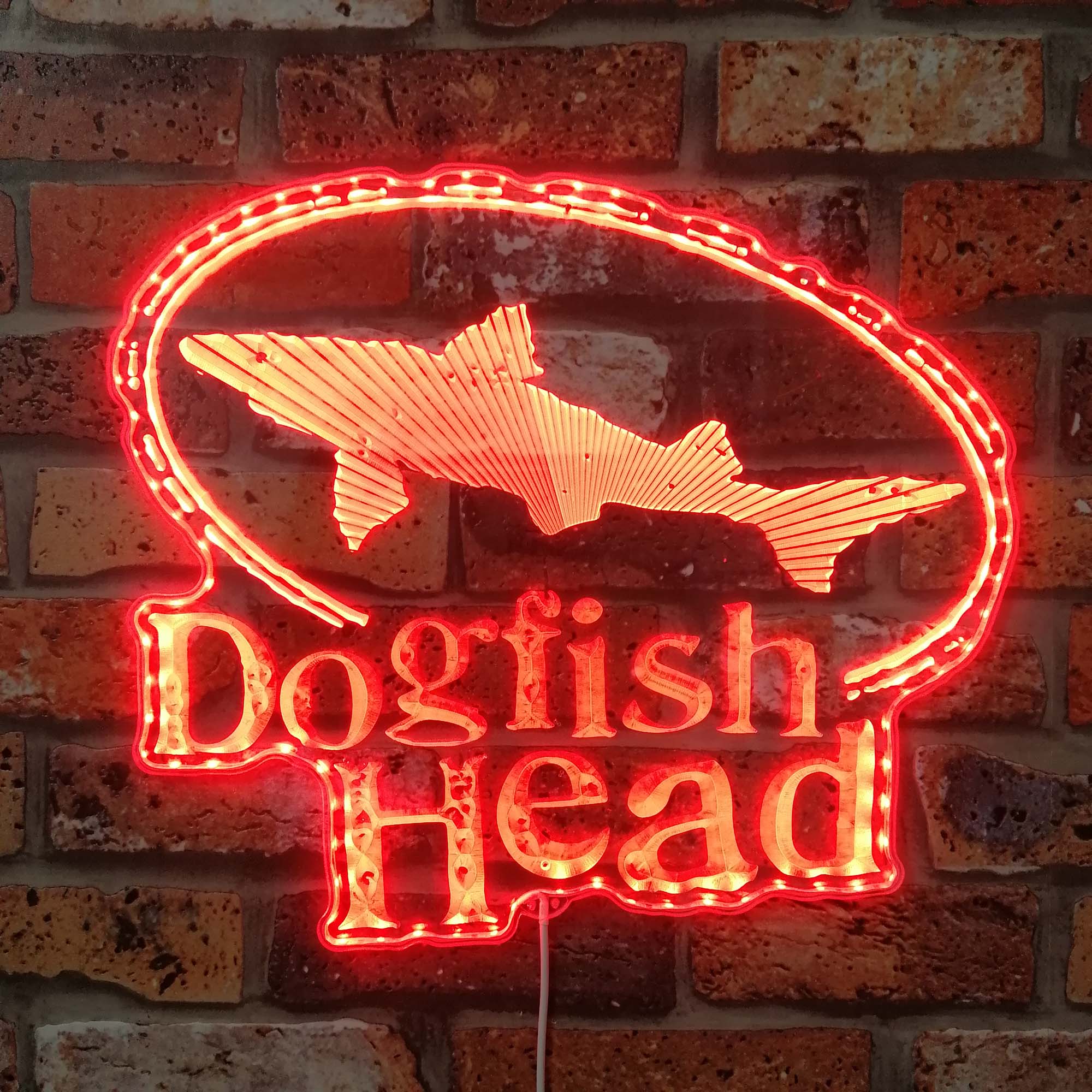 Dogfish Head Brewery Dynamic RGB Edge Lit LED Sign