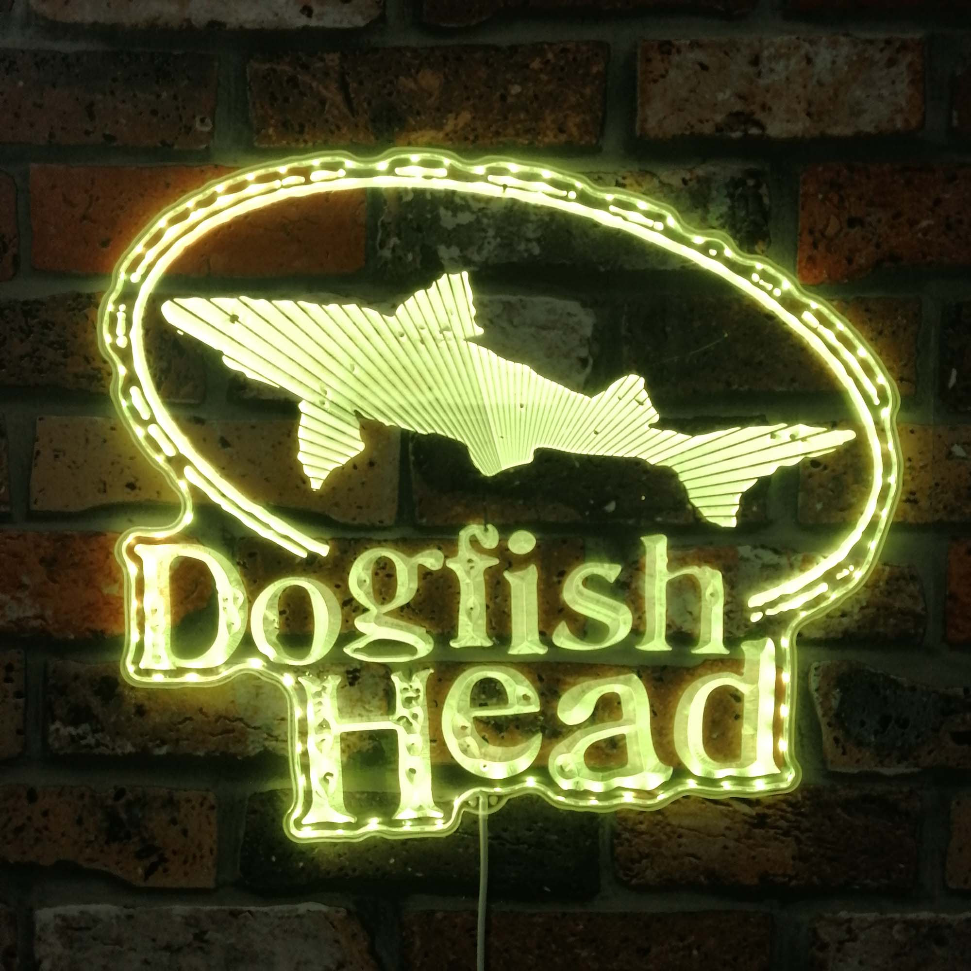 Dogfish Head Brewery Dynamic RGB Edge Lit LED Sign