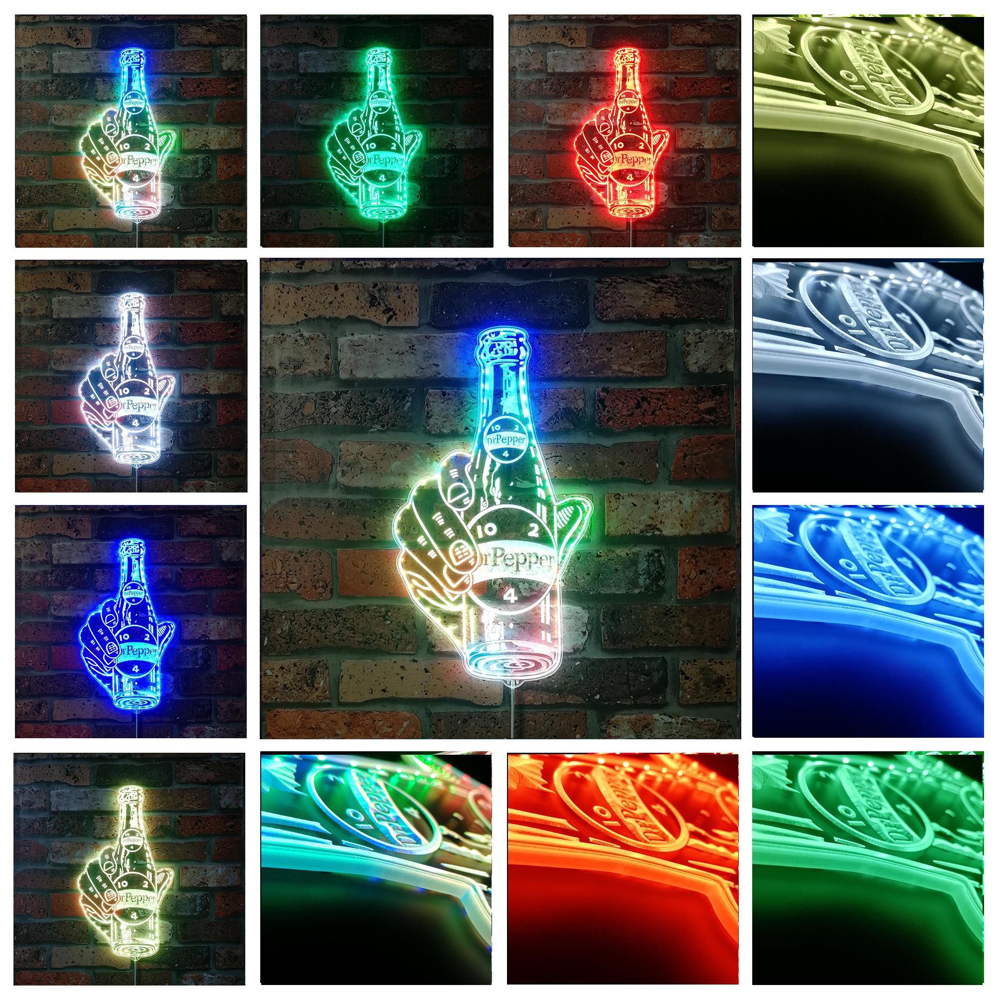 Dr Pepper Dynamic RGB Edge Lit LED Sign