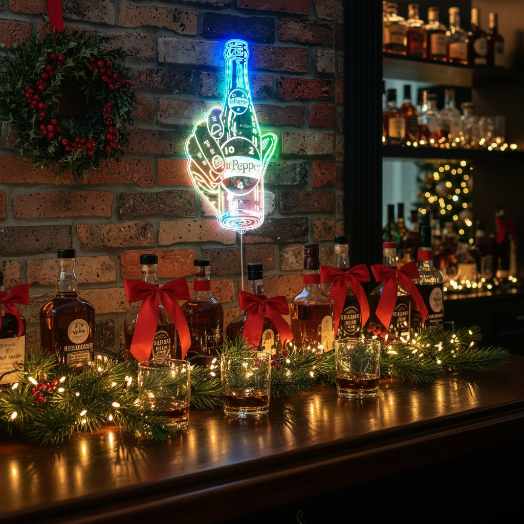 Dr Pepper Bottle Neon RGB Edge Lit LED Sign