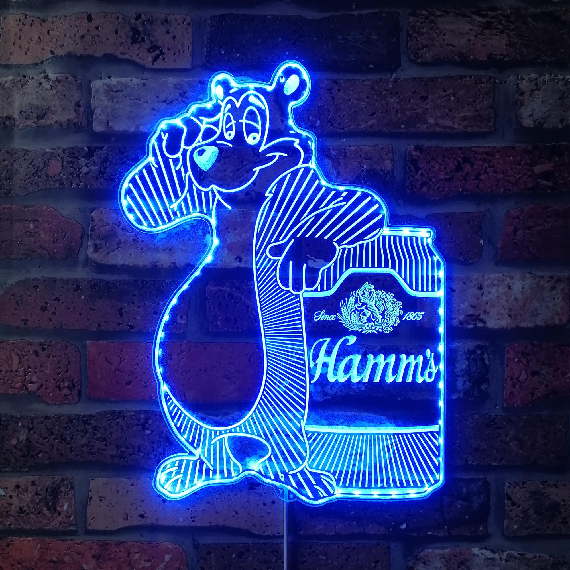 Hamms Beer Dynamic RGB Edge Lit LED Sign