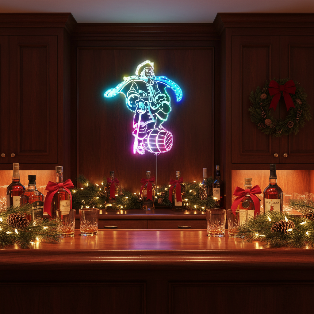 Captain Morgan Rum Bar Neon RGB Edge Lit LED Sign