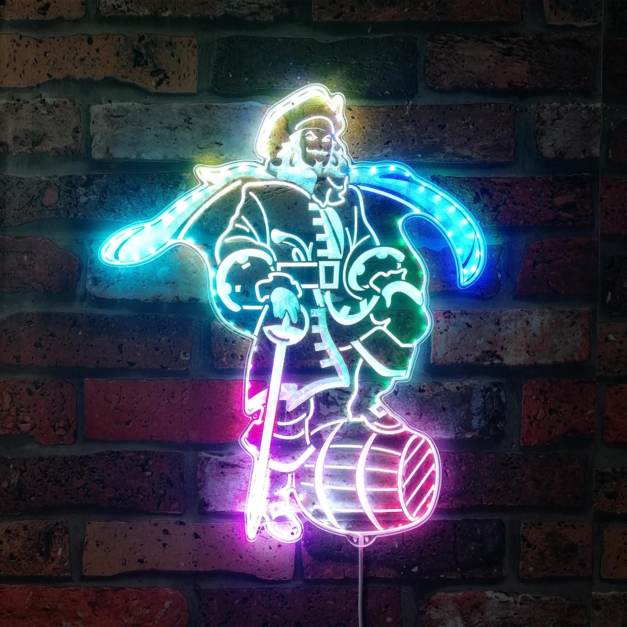 Captain Rum Dynamic RGB Edge Lit LED Sign