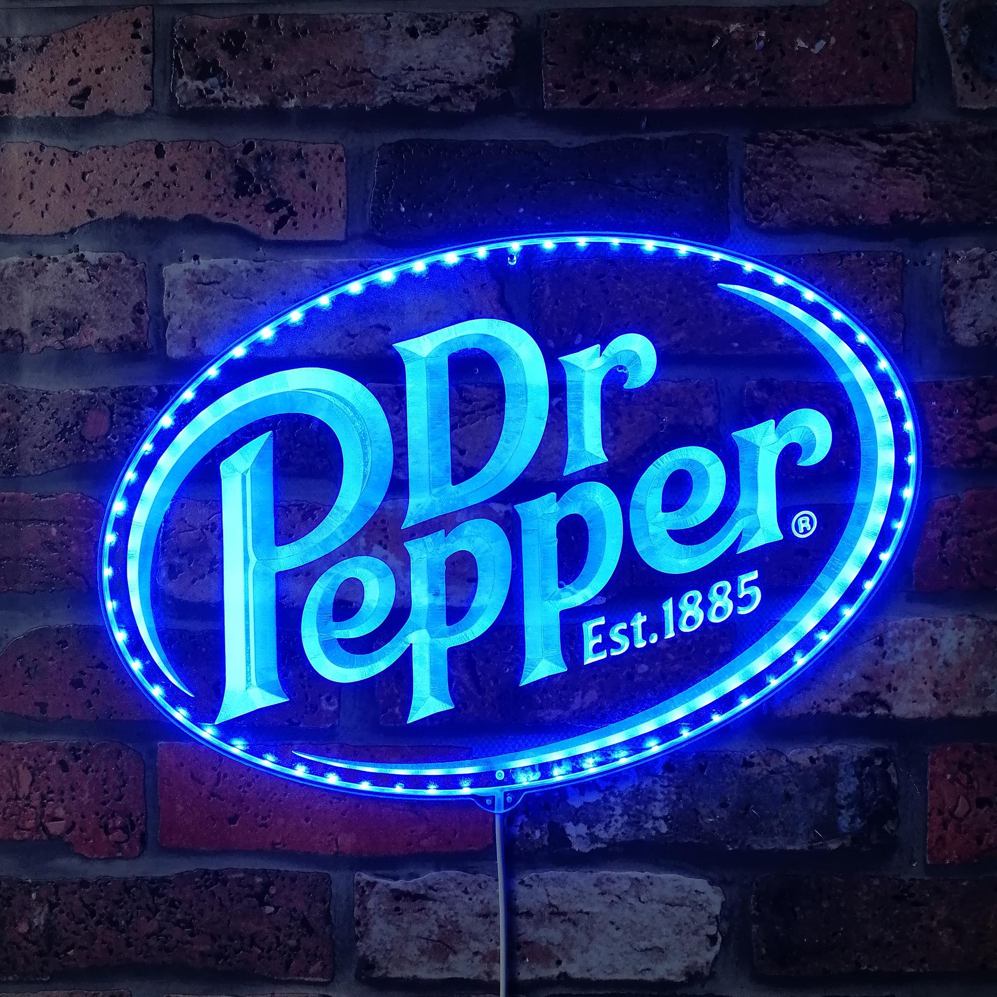 Dr Pepper Dynamic RGB Edge Lit LED Sign