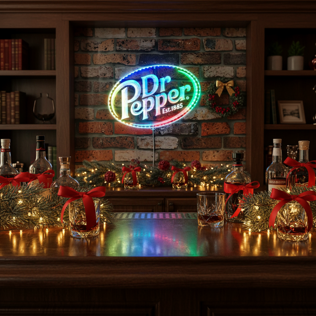 Dr Pepper Neon RGB Edge Lit LED Sign