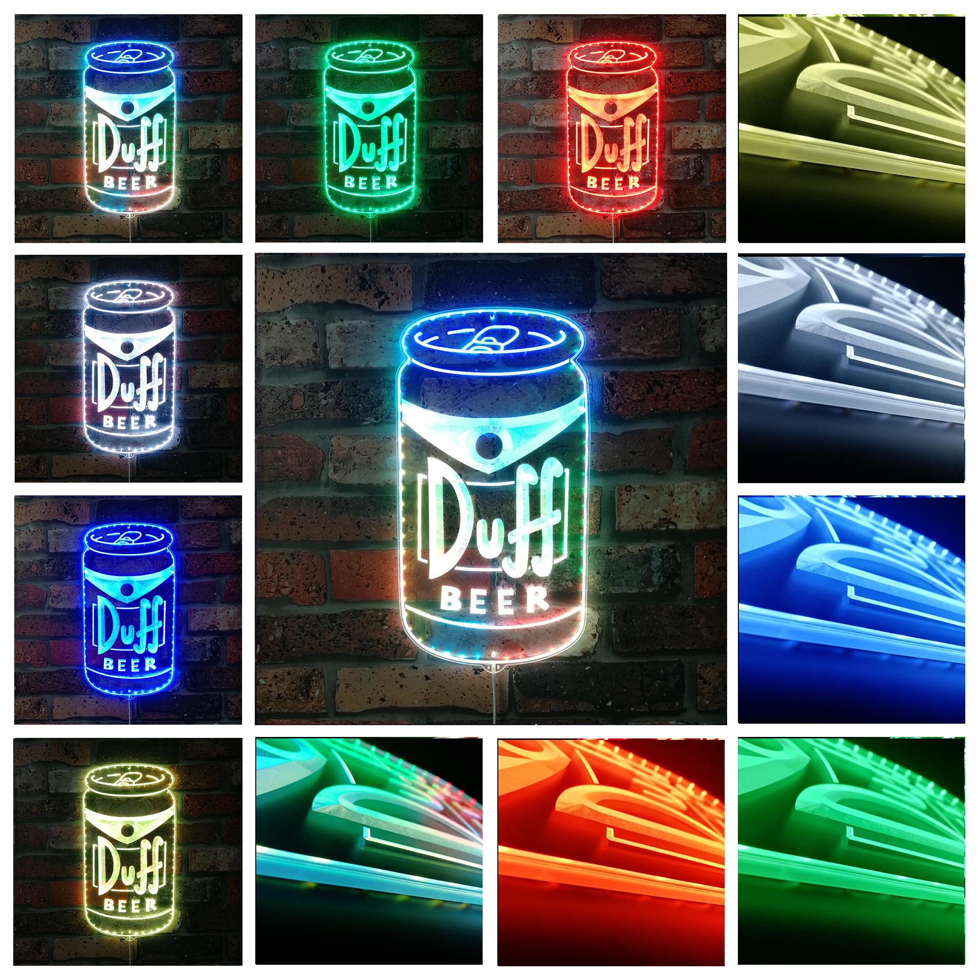 Duff Beer Dynamic RGB Edge Lit LED Sign