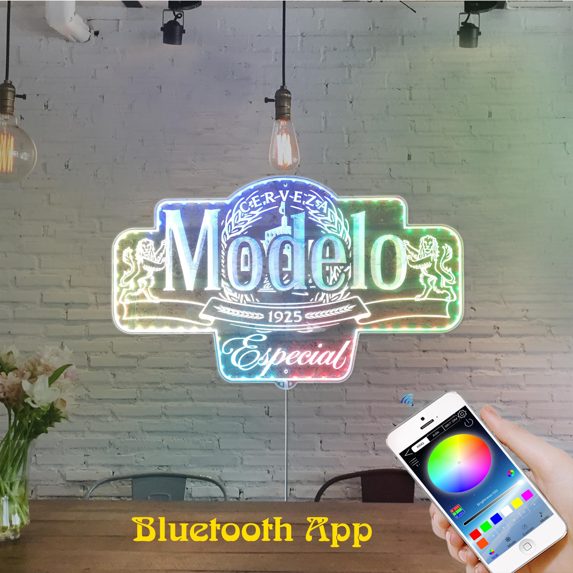 Modelo Especial Dynamic RGB Edge Lit LED Sign