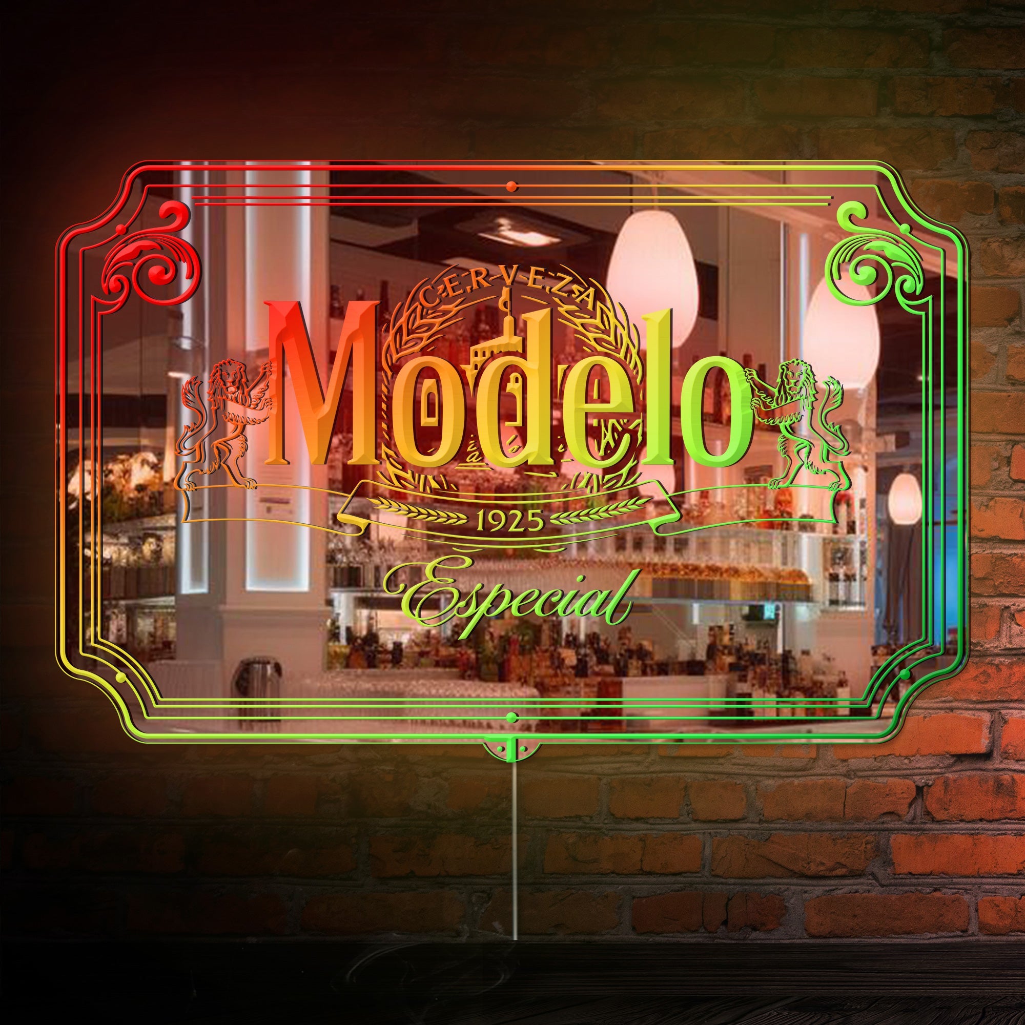 Modelo RGB LED Neon Sign with Elegant Mirror Backing | PROLEDSIGN