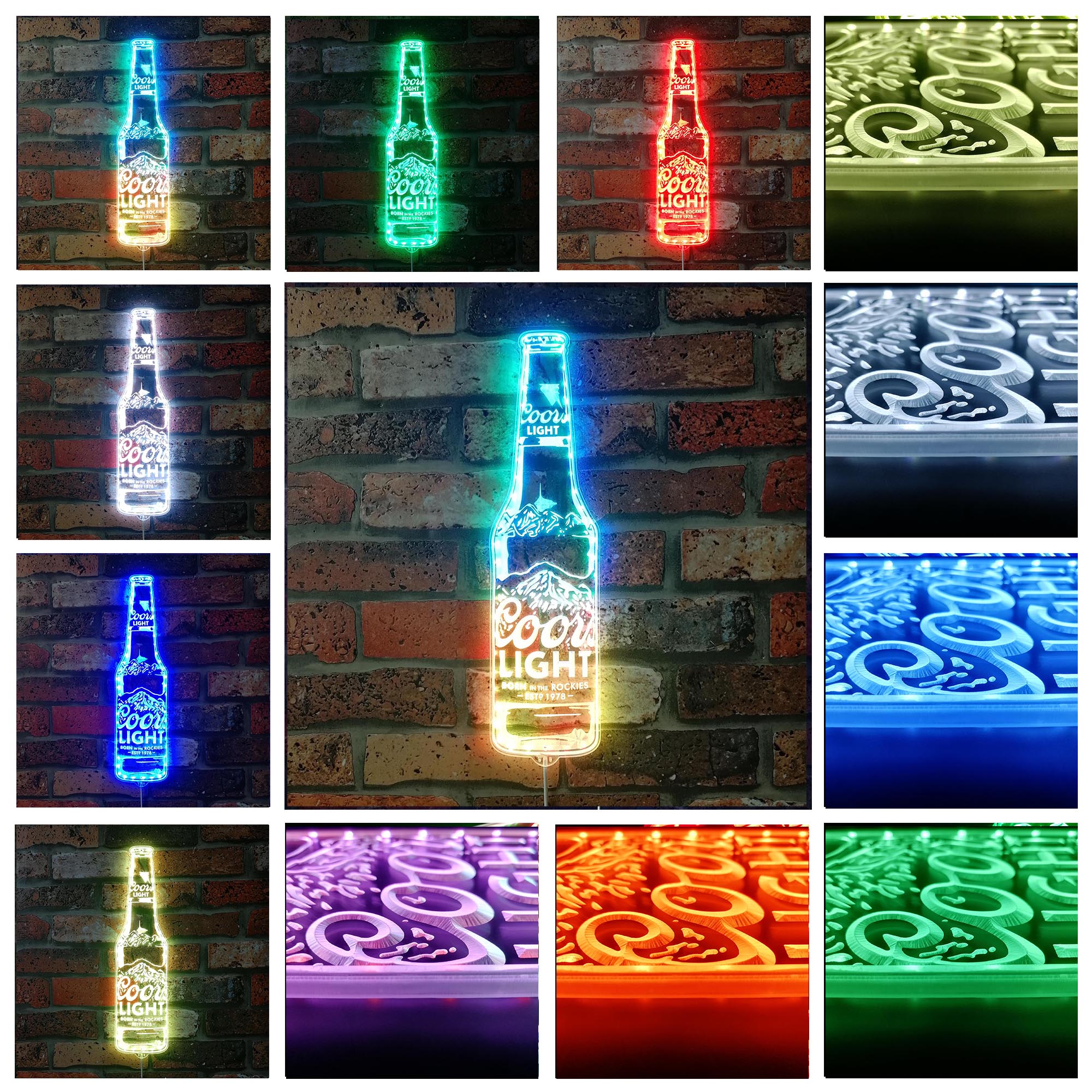 Coors Light Dynamic RGB Edge Lit LED Sign