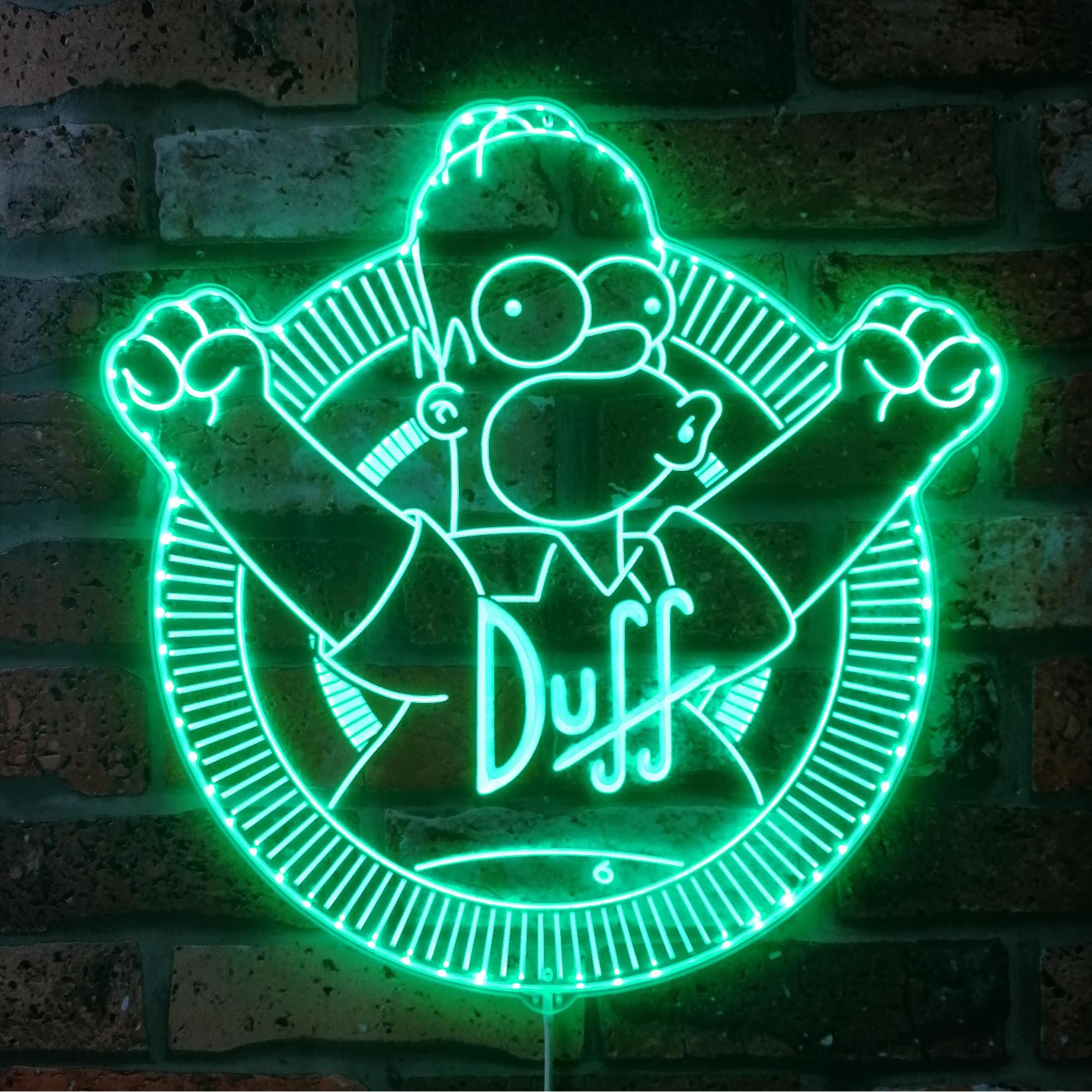 Duff Simpsons Dynamic RGB Edge Lit LED Sign