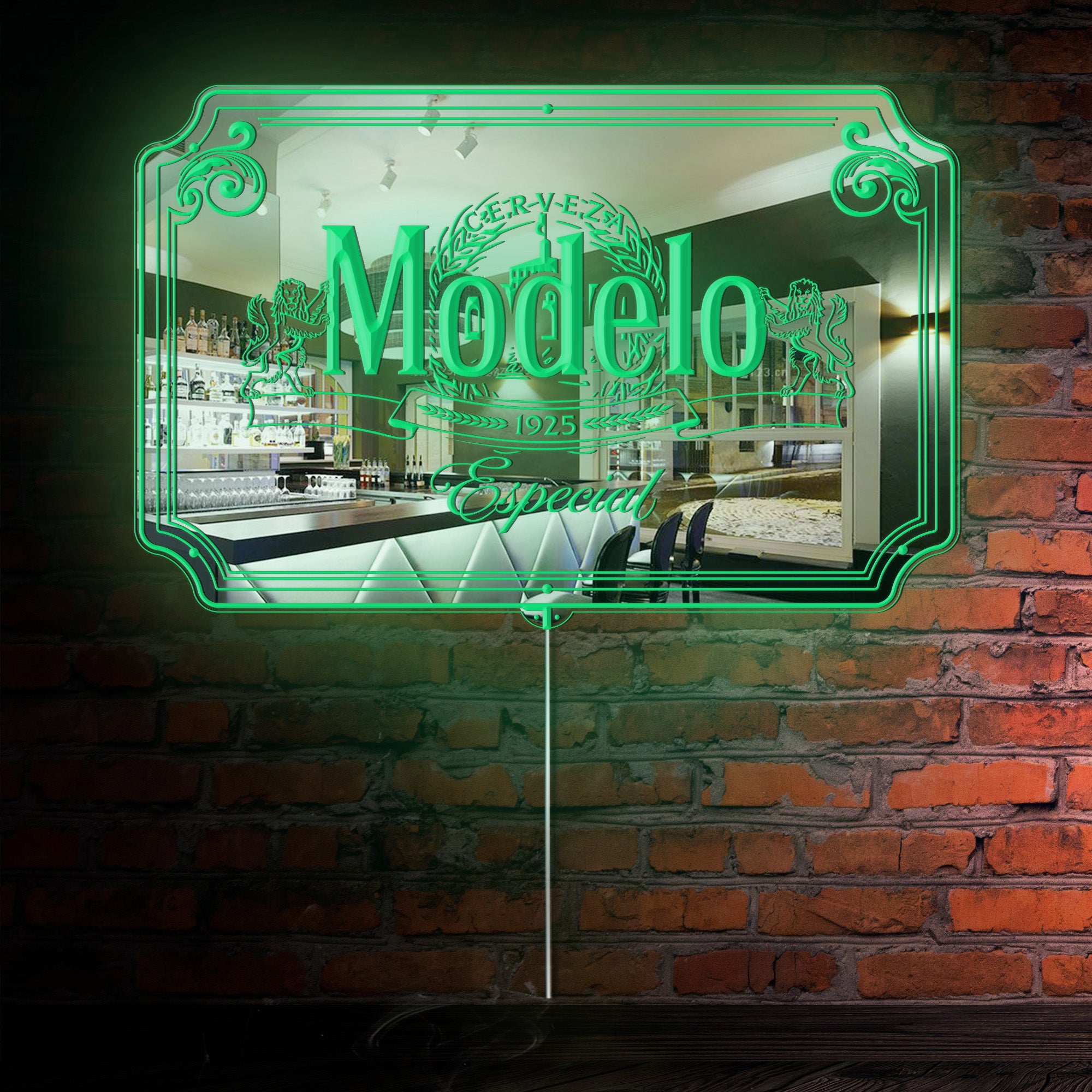 Modelo Especial RGB LED Neon Sign with Elegant Mirror Backing