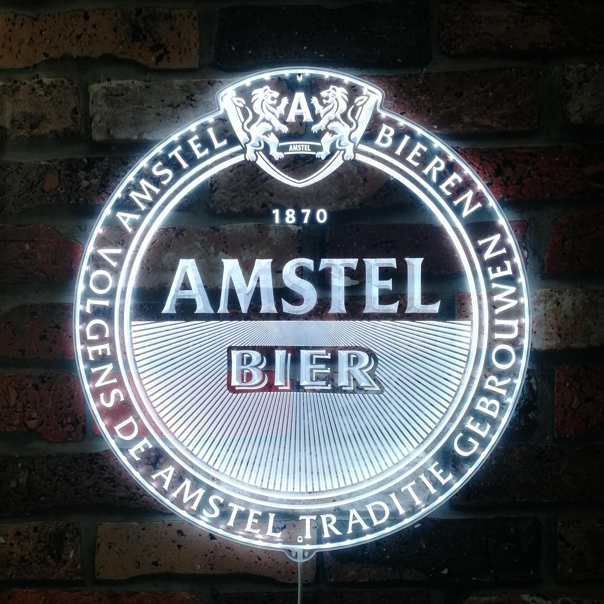 Amstel Bier Dynamic RGB Edge Lit LED Sign