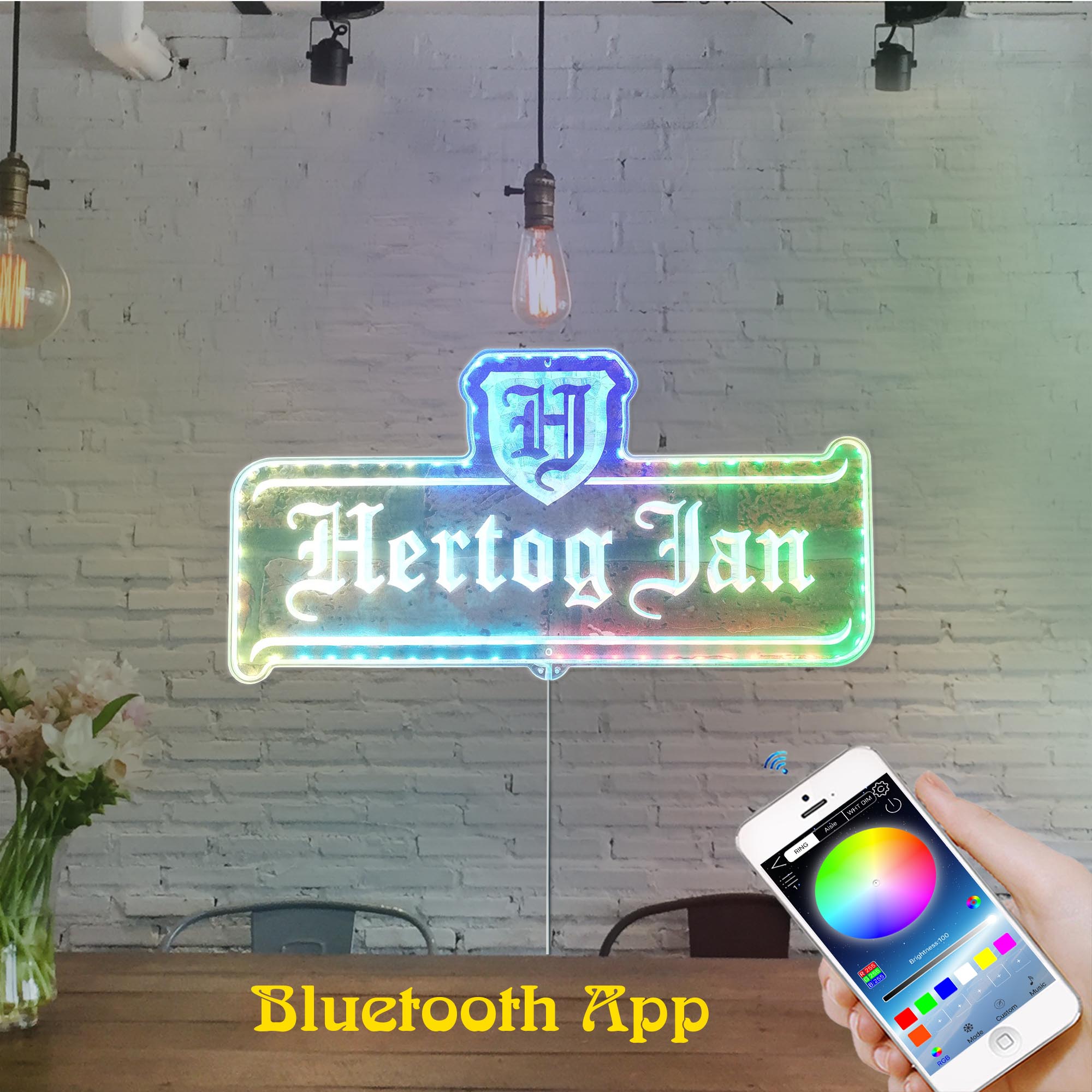 Hertog Jan Dynamic RGB Edge Lit LED Sign