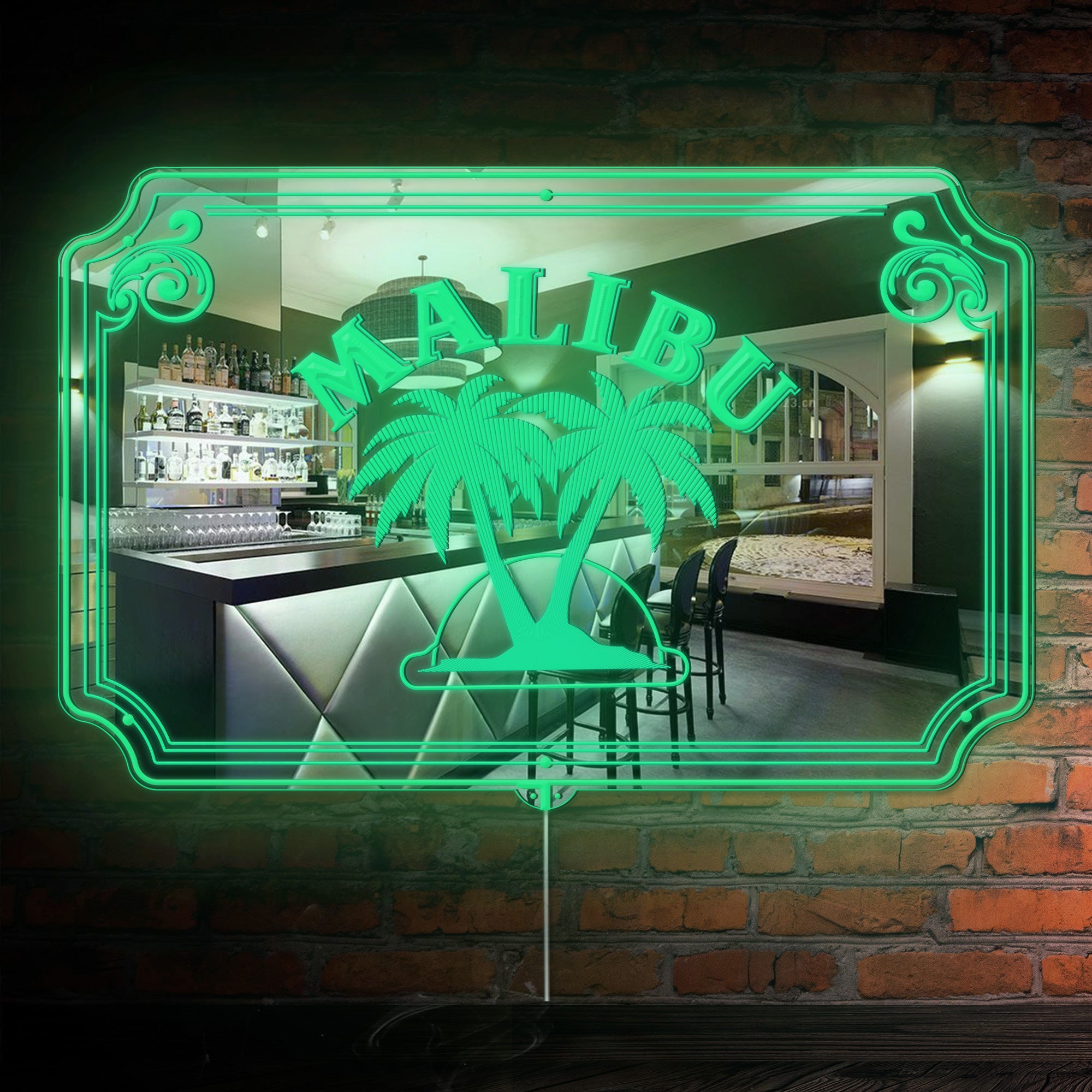 malibu RGB LED Neon Sign with Elegant Mirror Backing | PROLEDSIGN