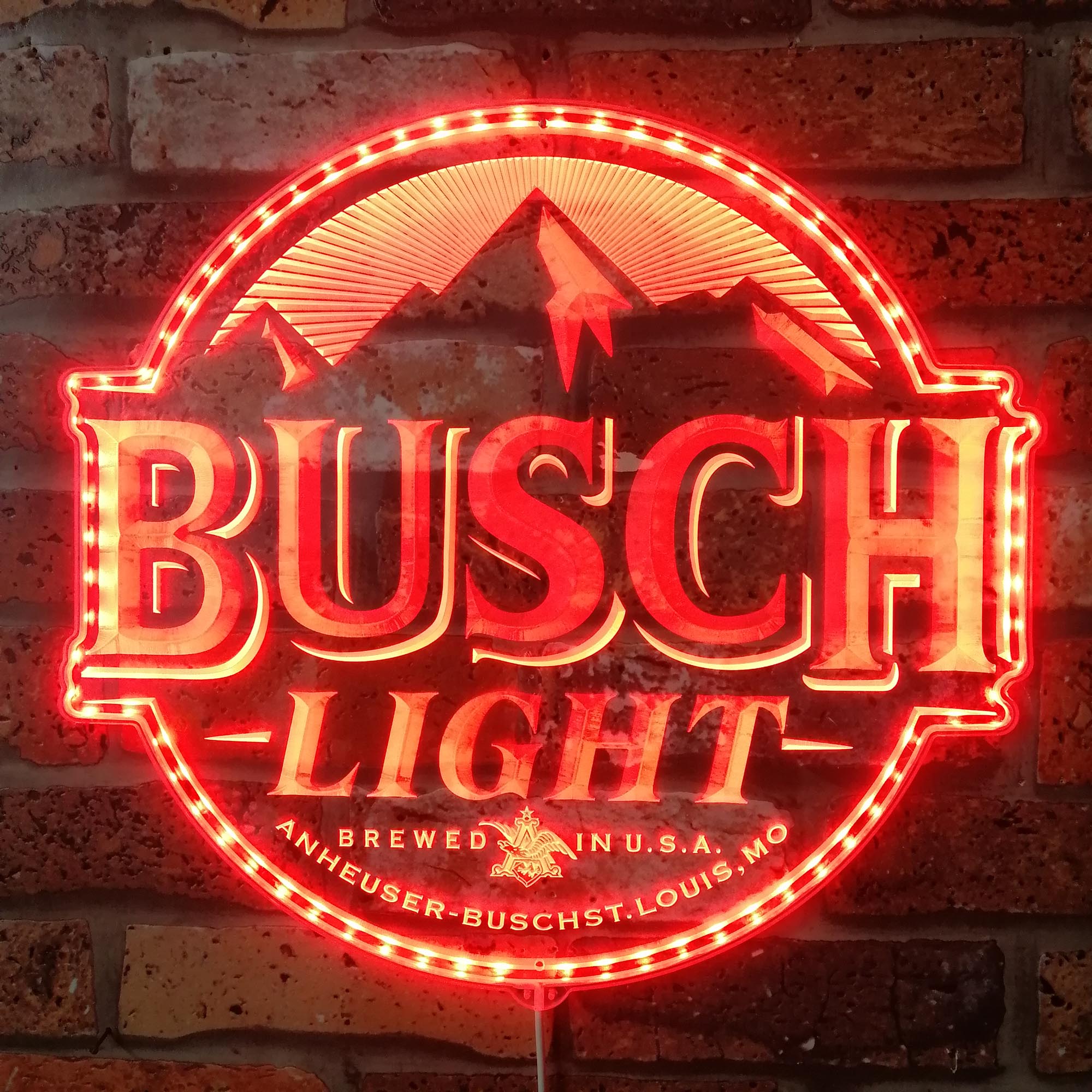 Busch Light Dynamic RGB Edge Lit LED Sign