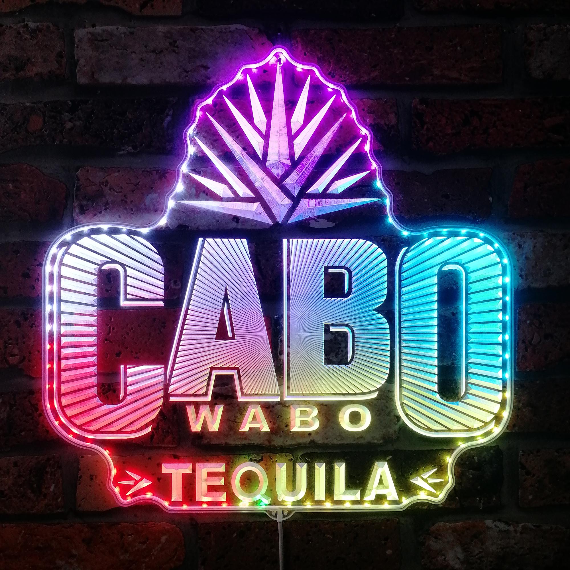 Cabo tequila Dynamic RGB Edge Lit LED Sign