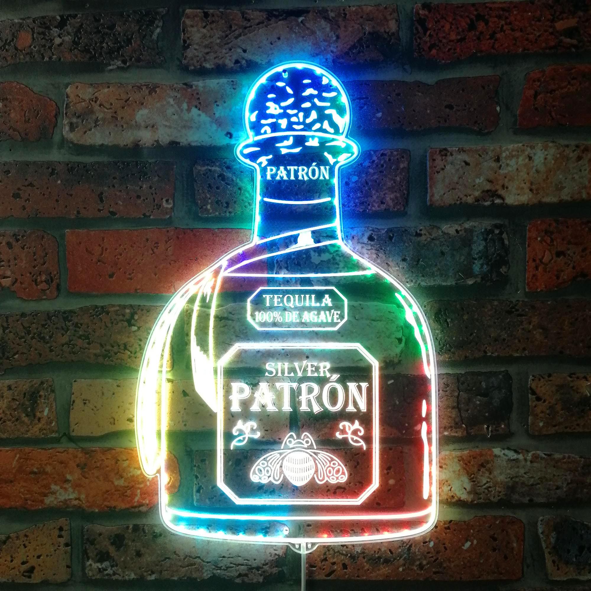 Patron Tequila Dynamic RGB Edge Lit LED Sign