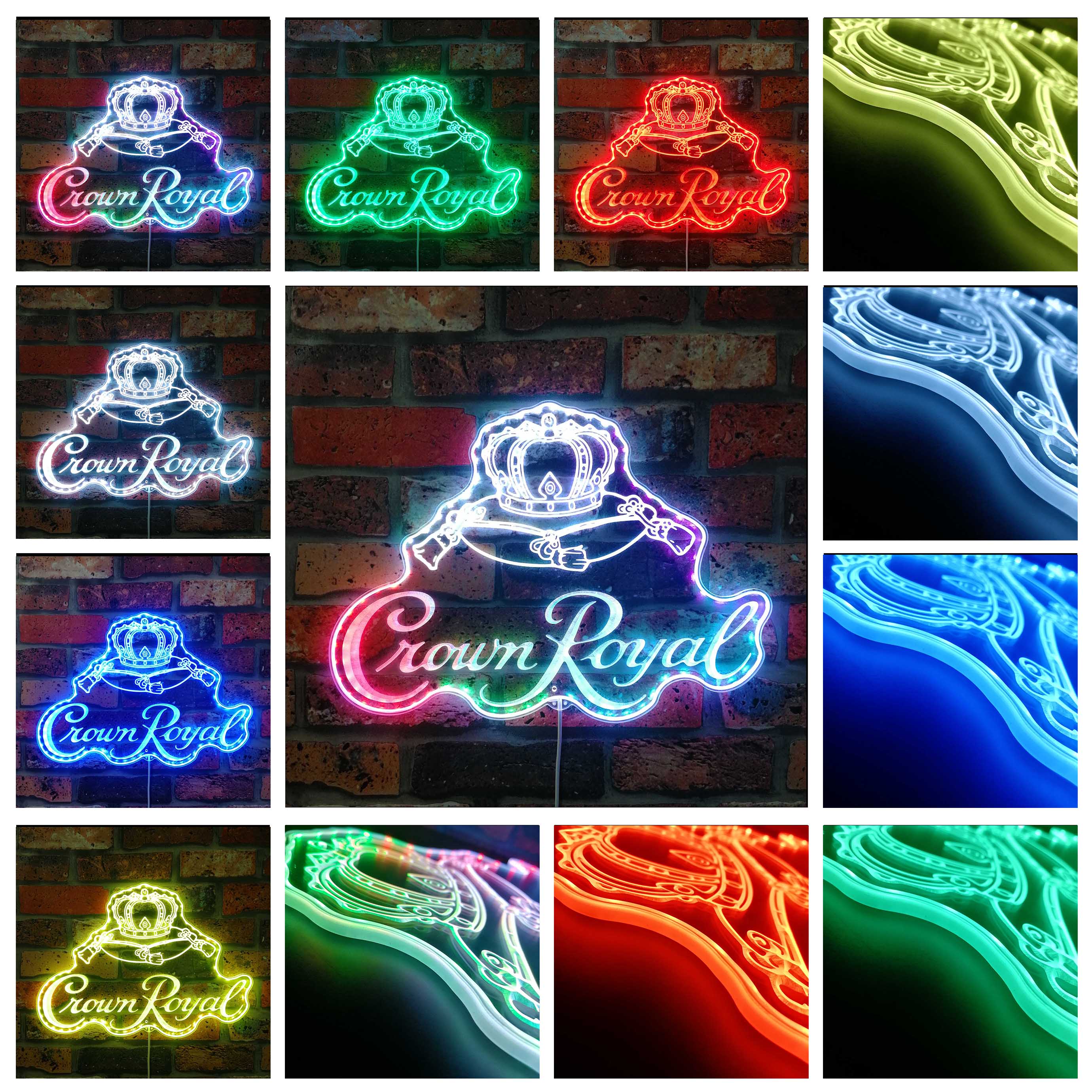 Crown Royal Dynamic RGB Edge Lit LED Sign