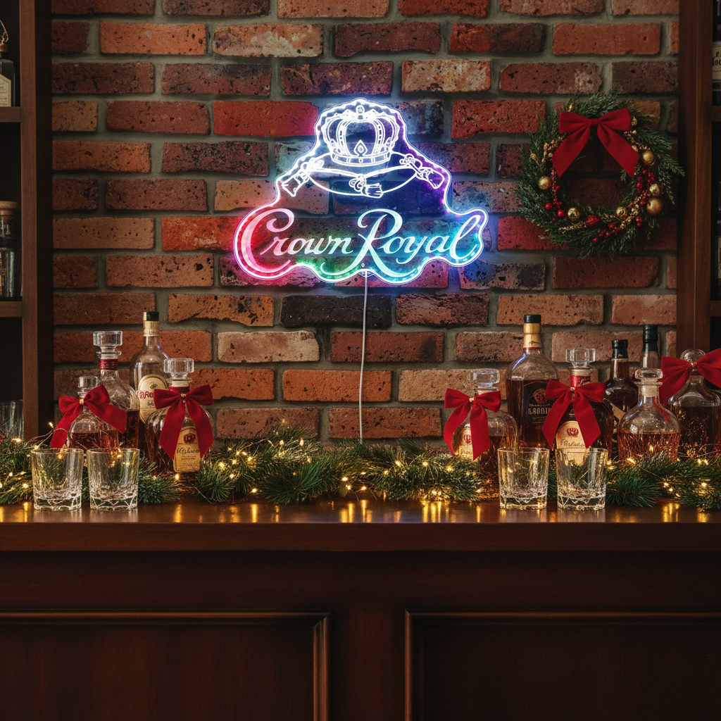 Crown Royal Neon RGB Edge Lit LED Sign