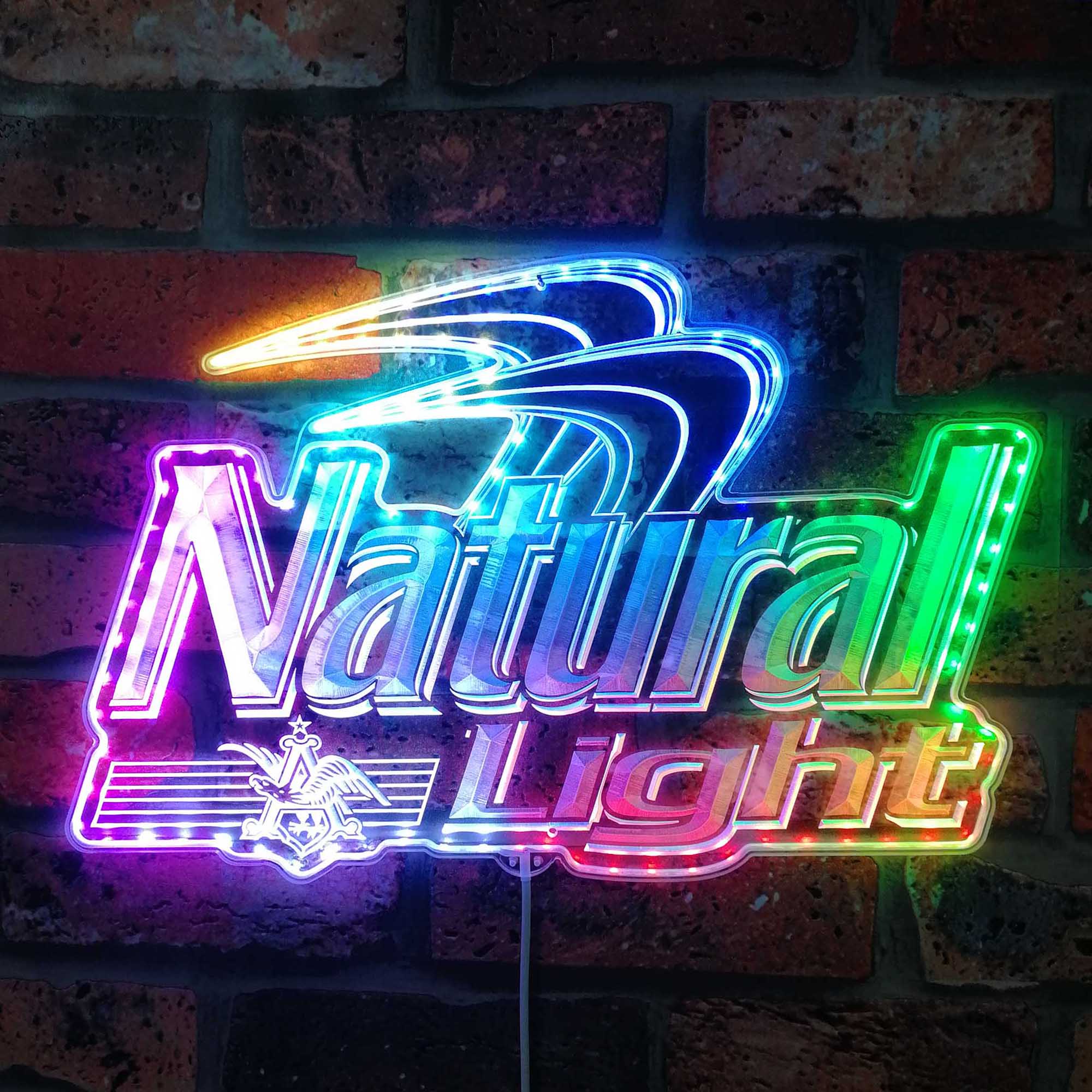 Natural Light Dynamic RGB Edge Lit LED Sign