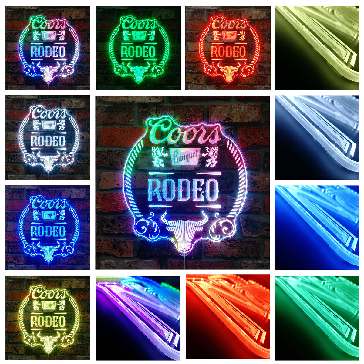 Coors Banquet Rodeo Dynamic RGB Edge Lit LED Sign | PROLEDSIGN