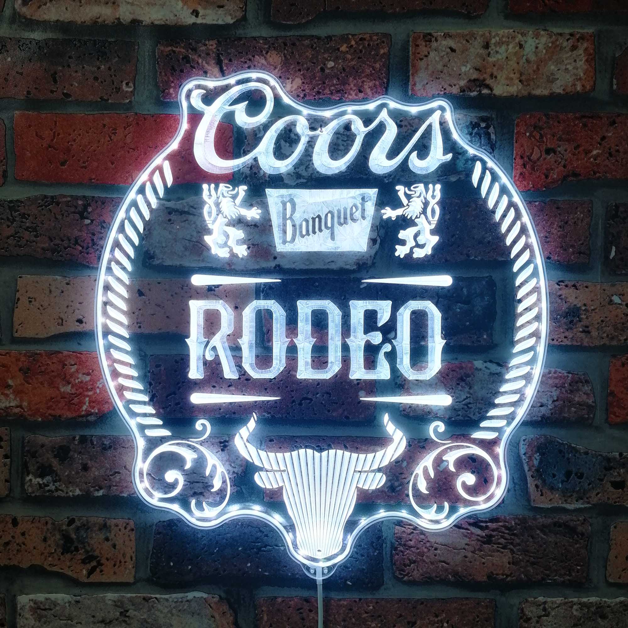 Coors Banquet Rodeo Dynamic RGB Edge Lit LED Sign